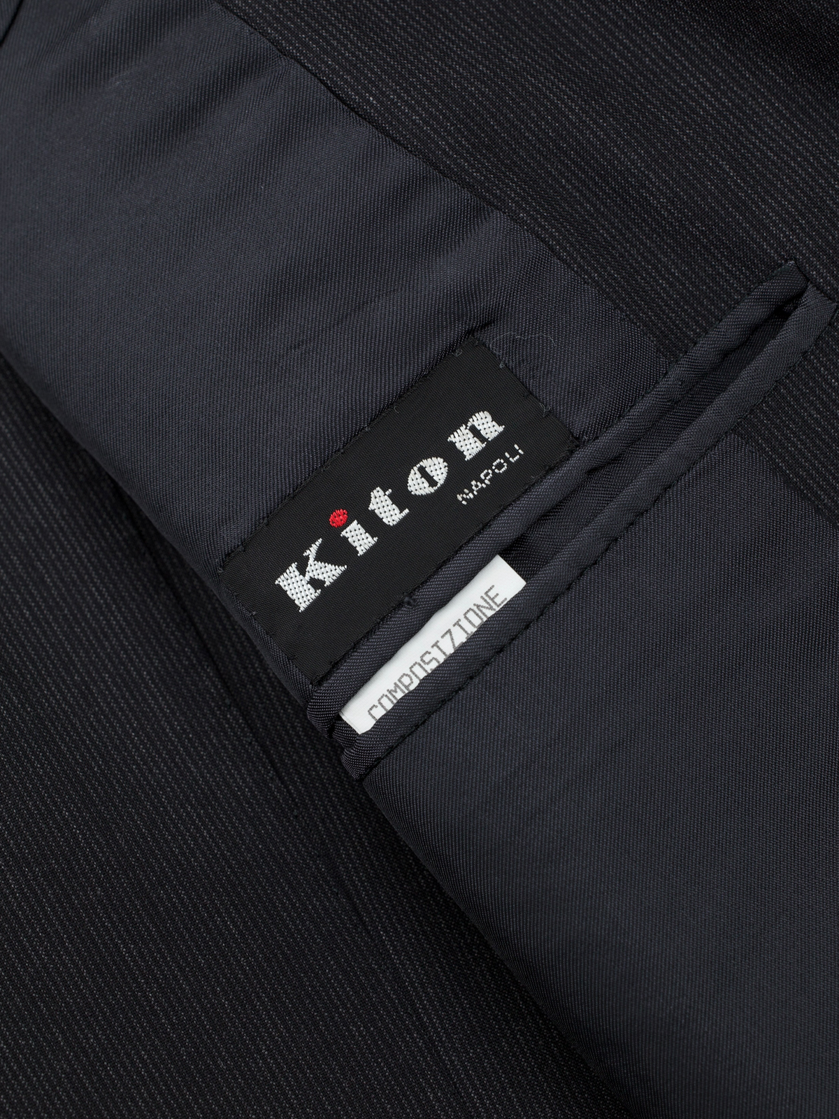 Kiton Dark Grey Vintage Super 150's "Diamante Blu" Micro-Stripe Suit