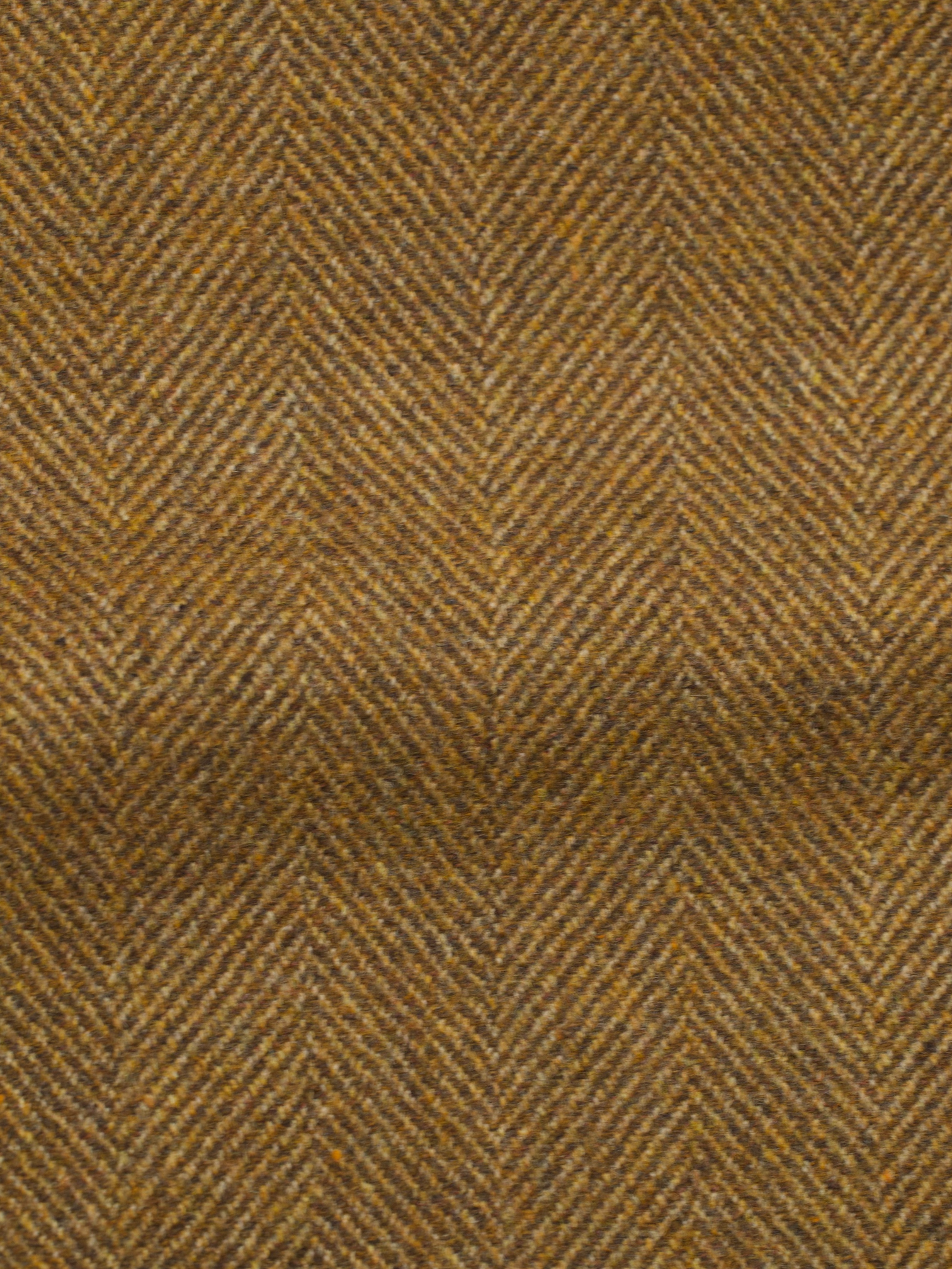 De Petrillo Caramel Brown Pure Wool Herringbone Jacket