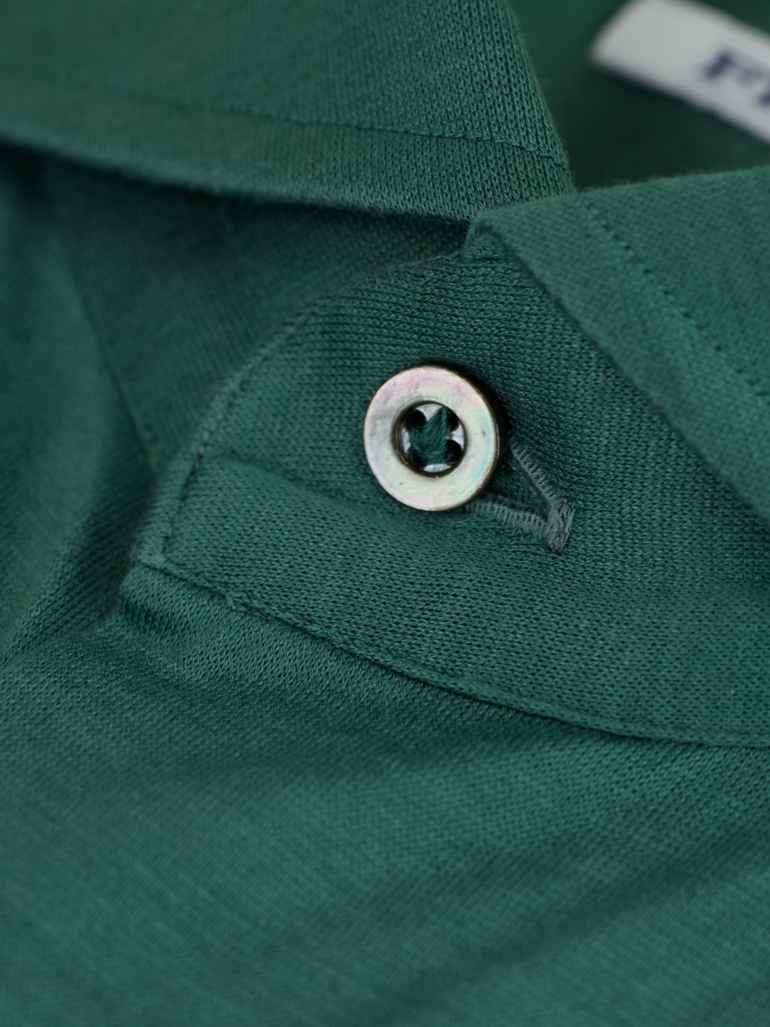 Fray Emerald Green Cotton Jersey-Knitted Shirt