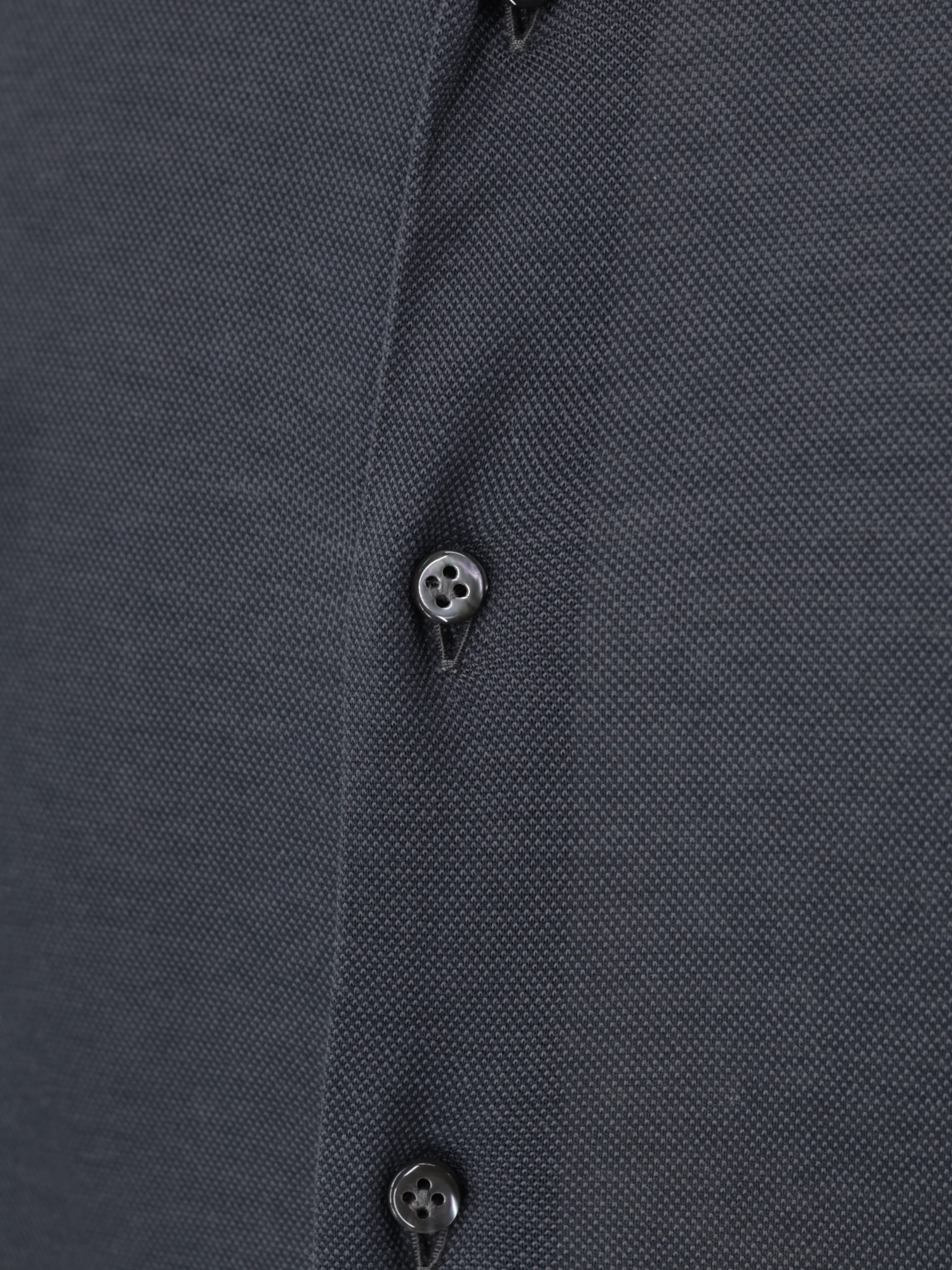 Emanuele Maffeis Warm Grey Knitted Piqué-Cotton Shirt