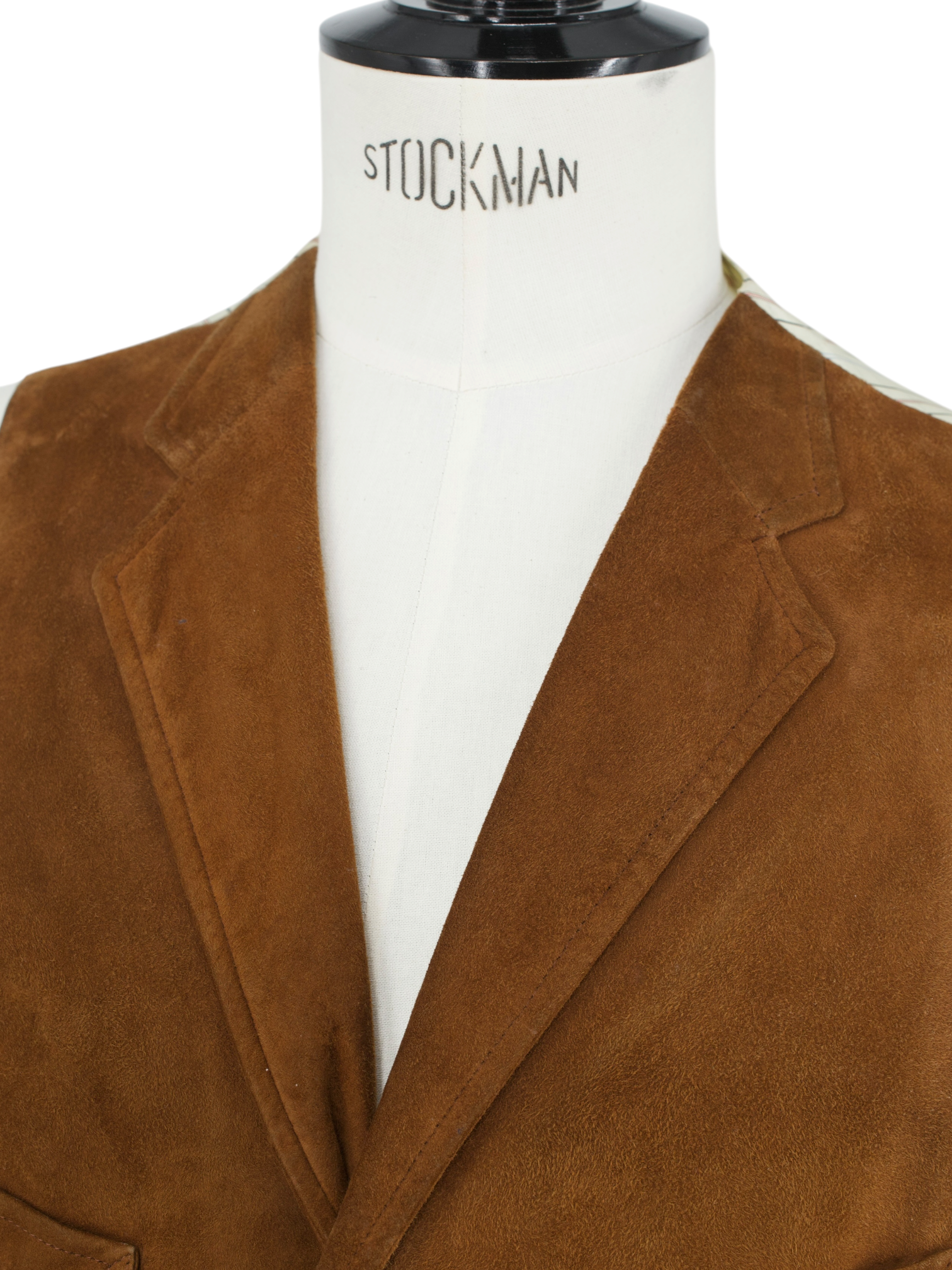 Ralph Lauren Cognac Brown Vintage Suede Western-Style Waistcoat