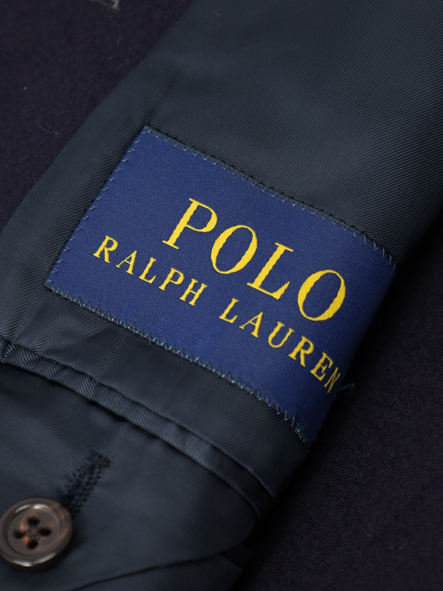 Ralph Lauren Navy Iconic Flannel Blazer