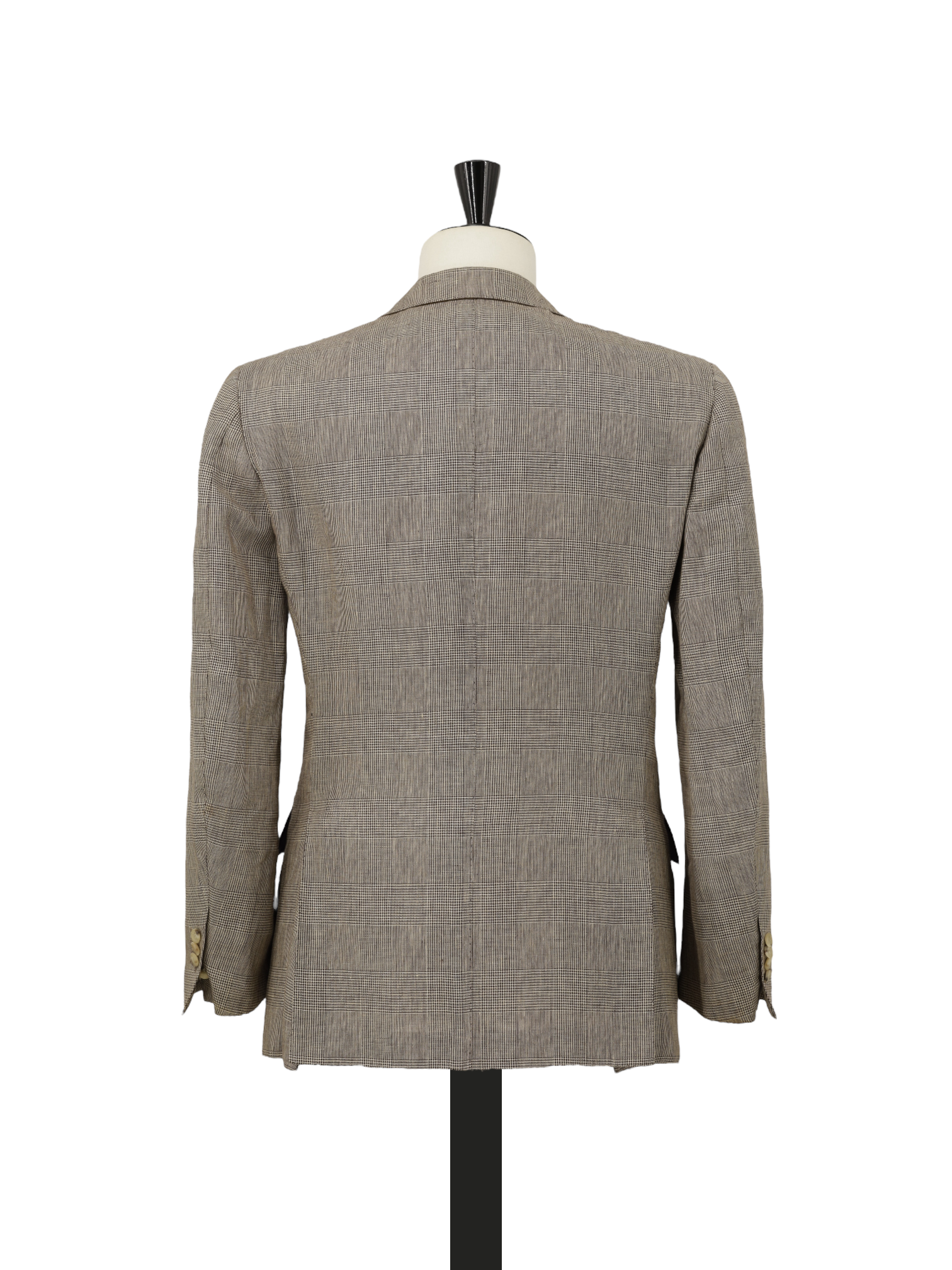 Cesare Attolini Light Brown Pure-Linen Prince of Wales Jacket