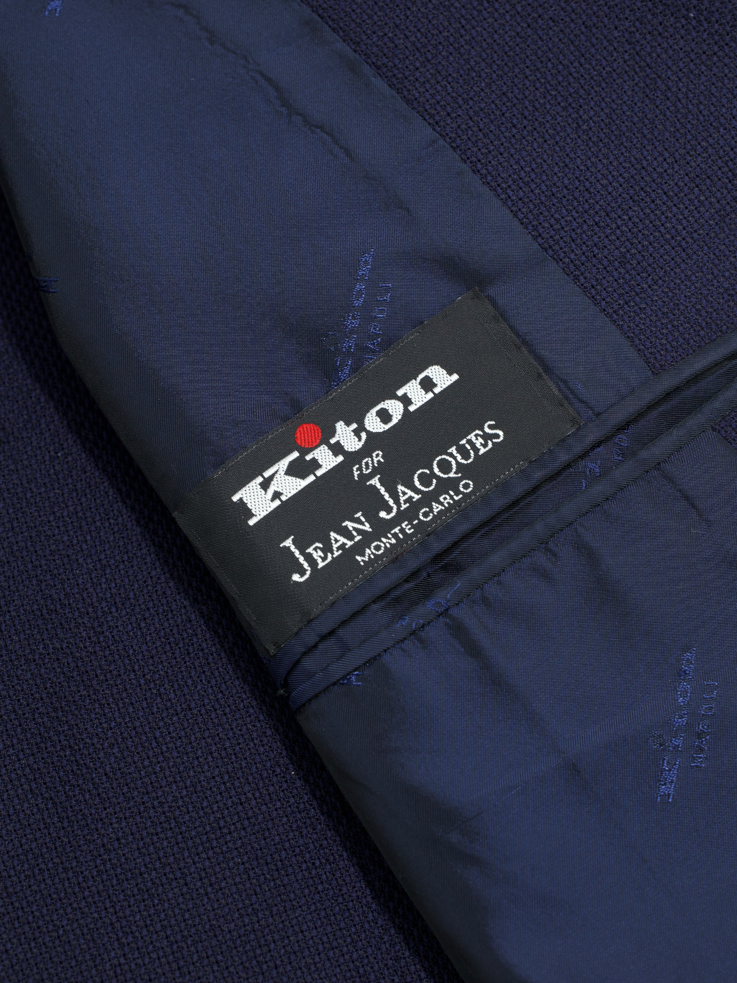Kiton Navy Pure-Cashmere Sartorial Hopsack Jacket