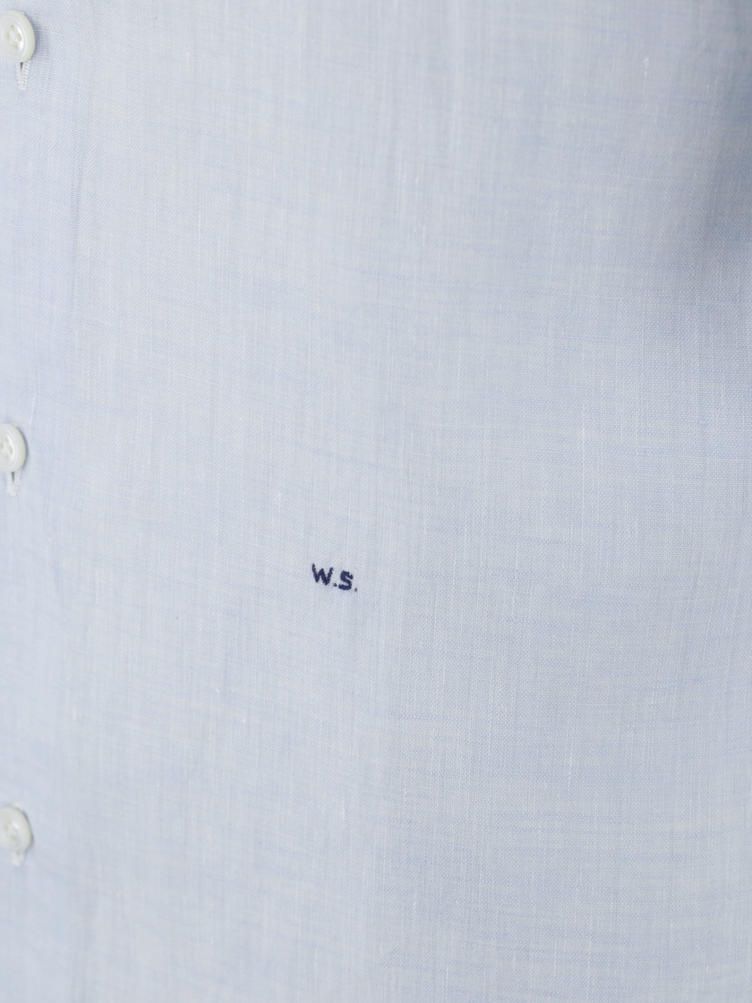 Finamore Ice-Blue Pure Linen Eduardo Summer Shirt