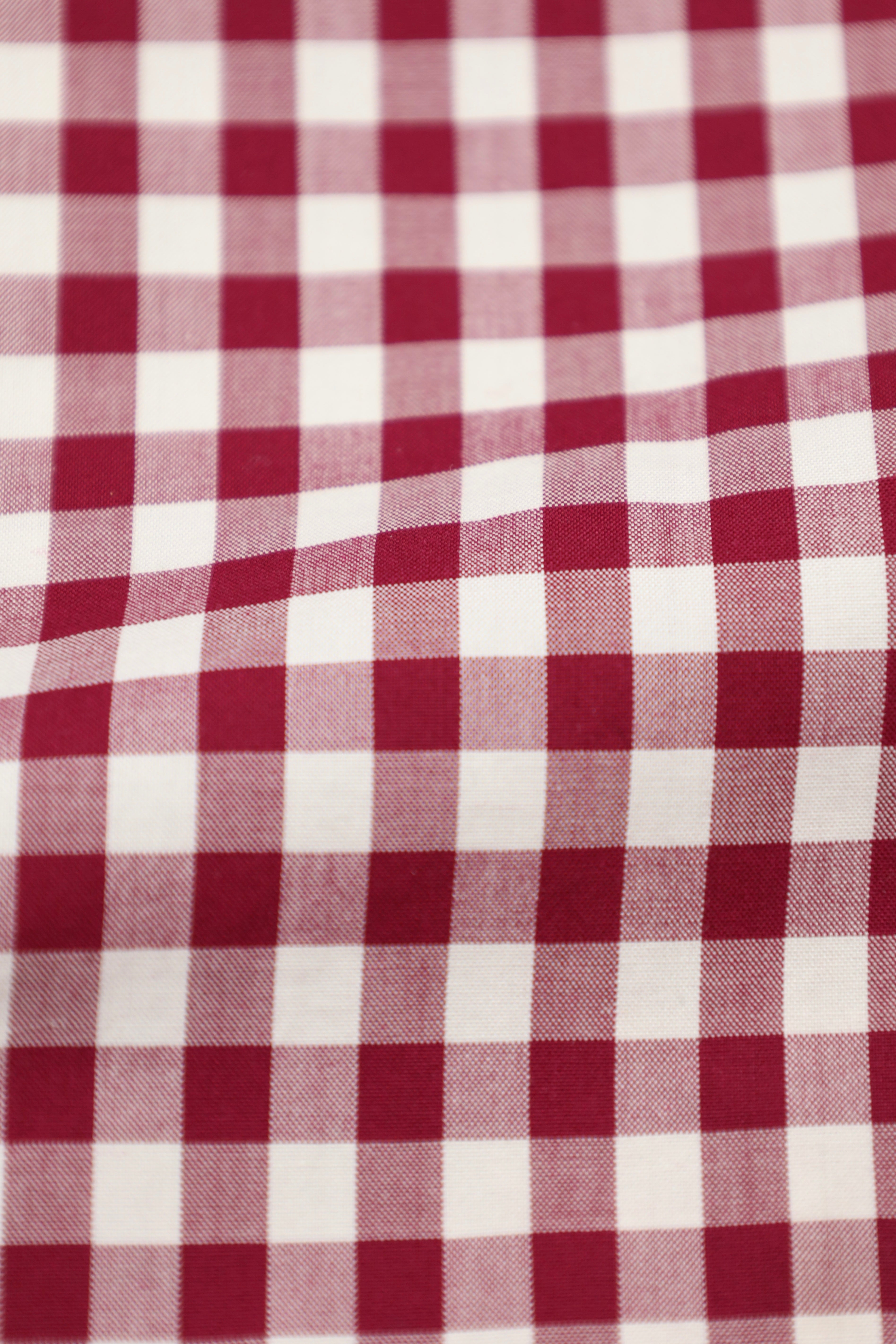 Tom Ford Red Gingham Check Shirt