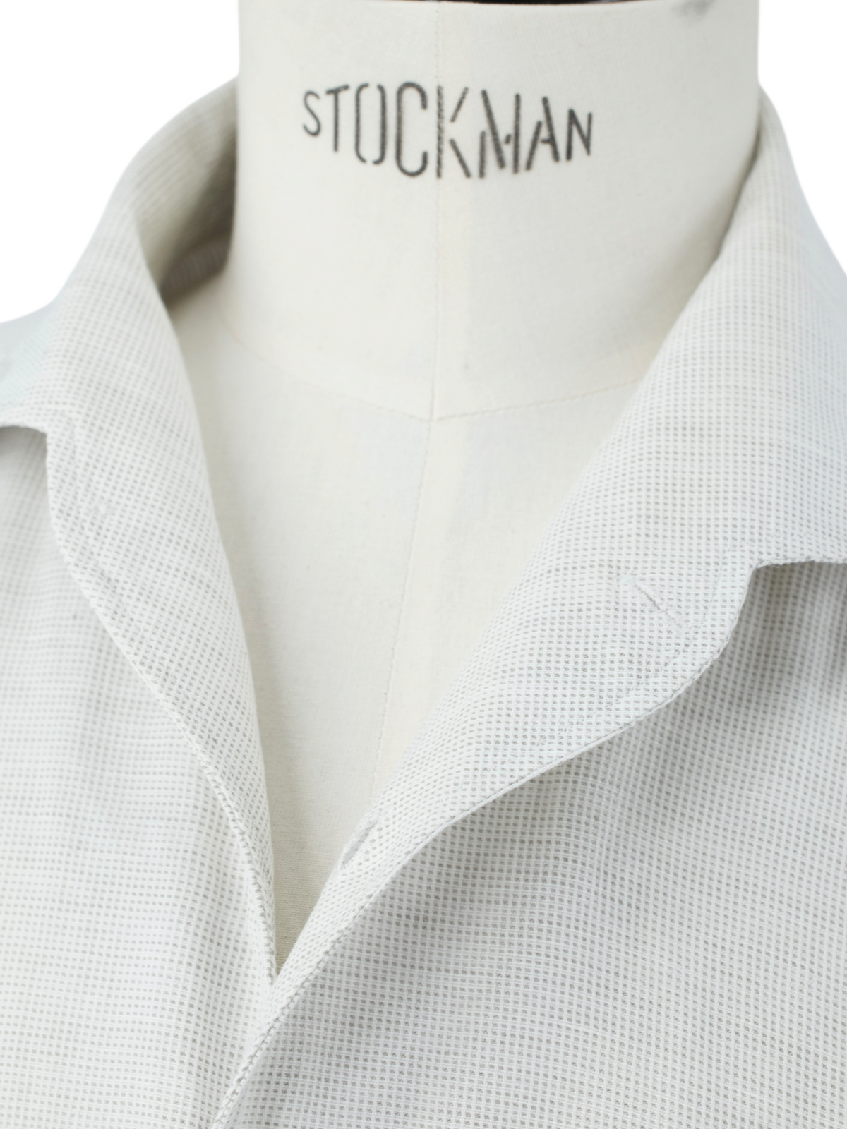 Corneliani ID Greige Cotton & Linen One-Piece-Collar Shirt