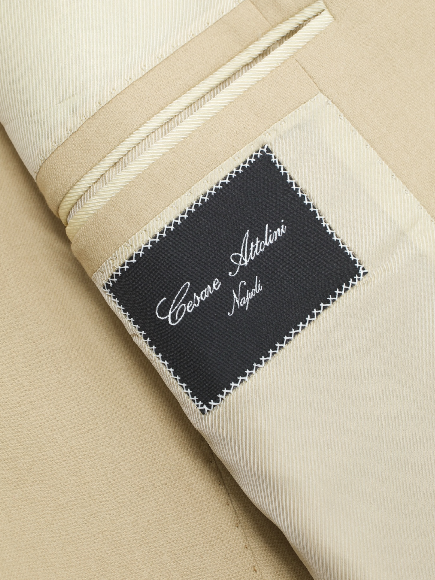 Cesare Attolini Light Brown Baby Cashmere Twill Jacket