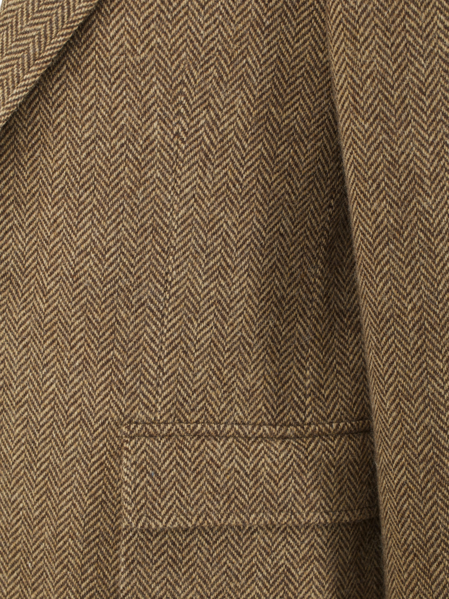 Ralph Lauren Brown Shetland-Tweed Herringbone "RL69" Jacket