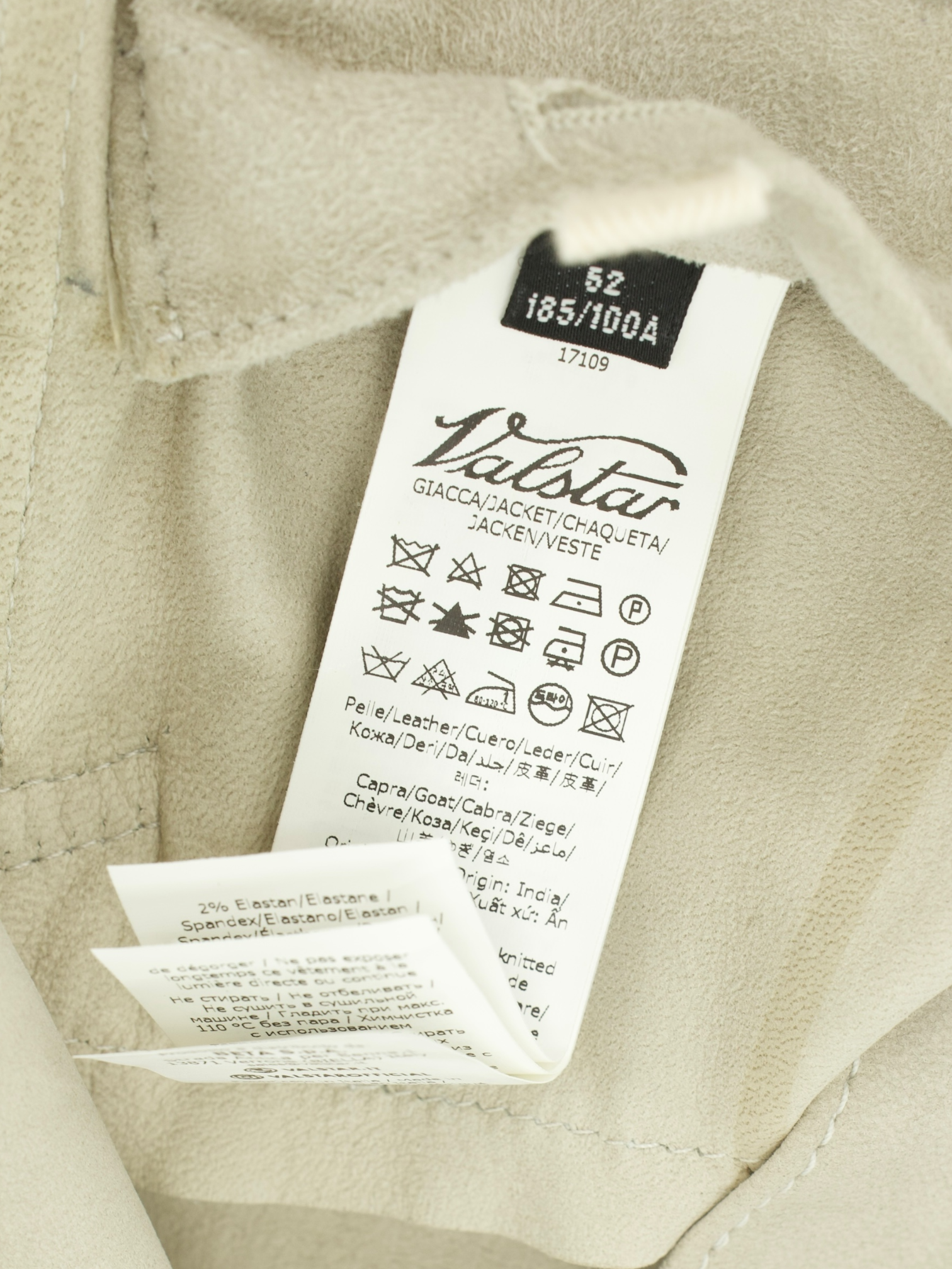 Valstar Seafoam Green Goat-Leather Suède Bomber Jacket
