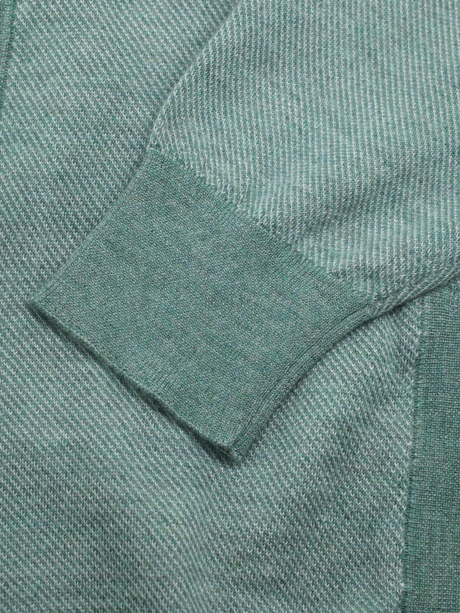 Cesare Attolini Sage Green Cashmere & Silk Cardigan