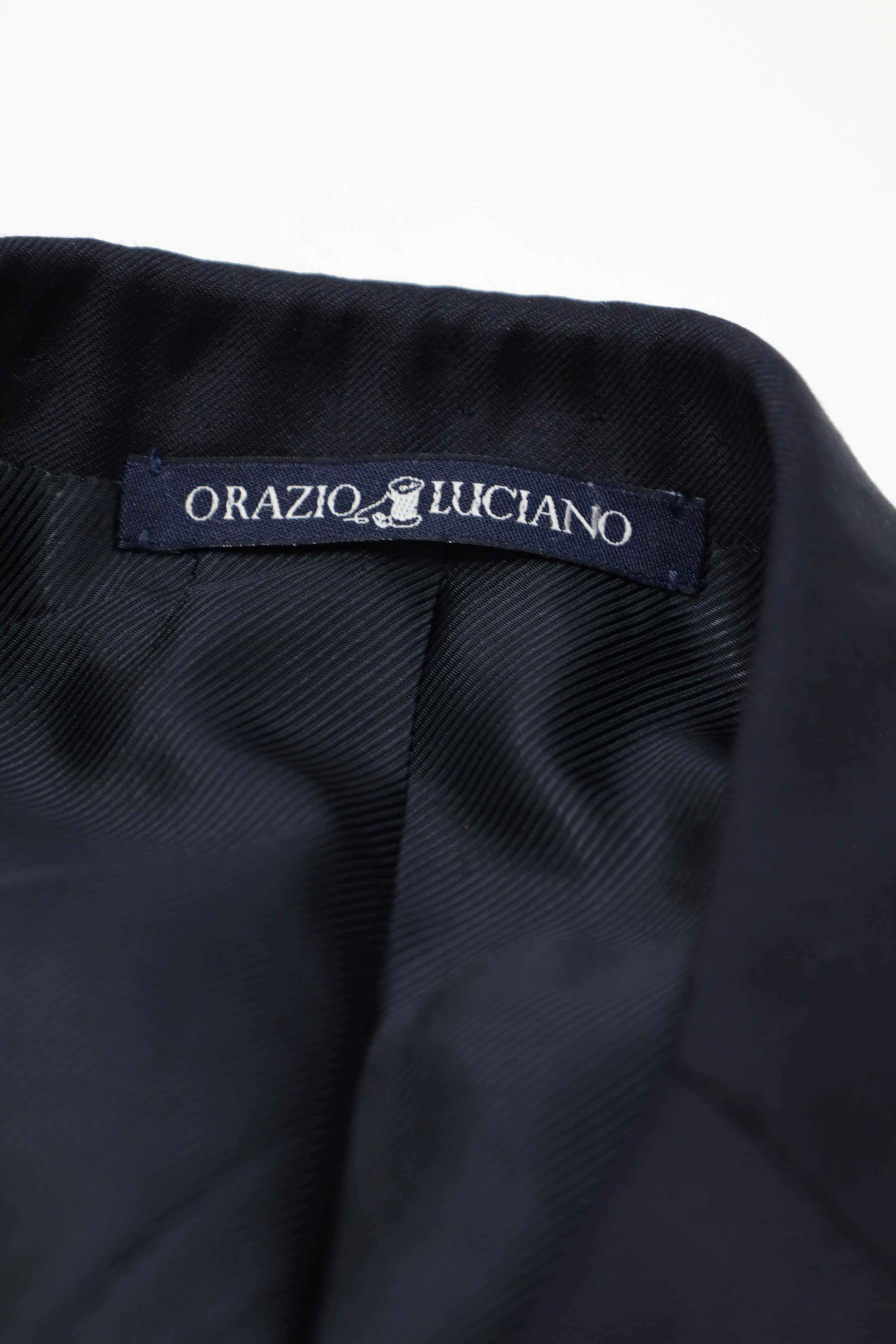 Orazio Luciano Black Neapolitan Suit
