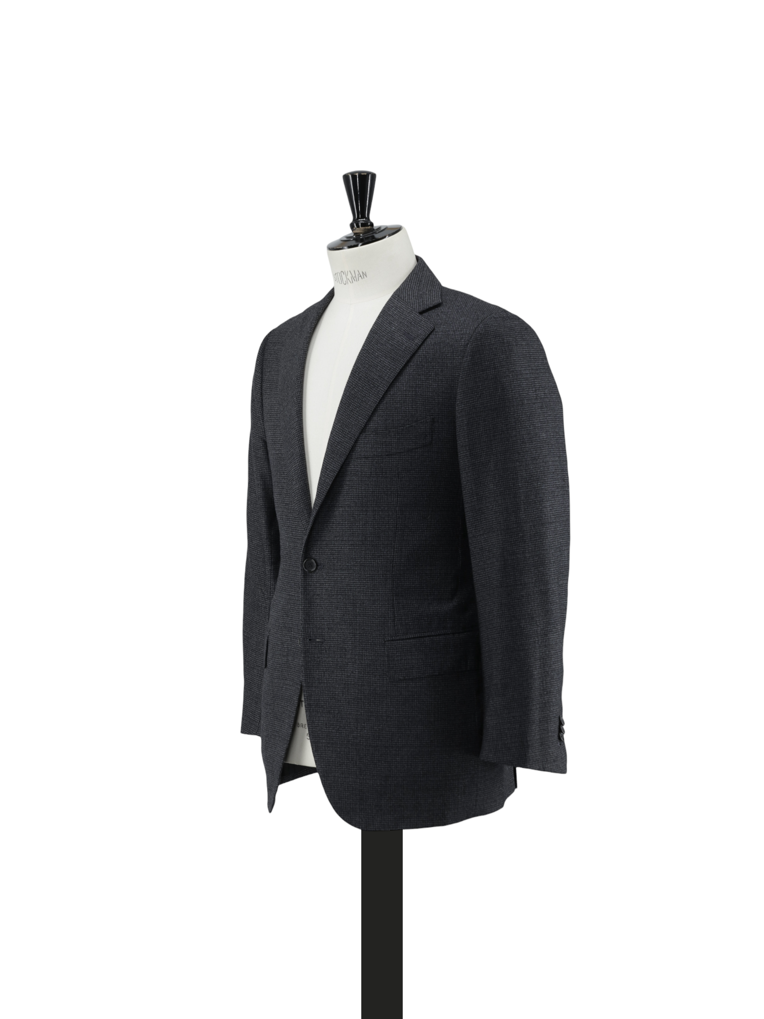 Cesare Attolini Dark Grey Super 160's Puppytooth Suit