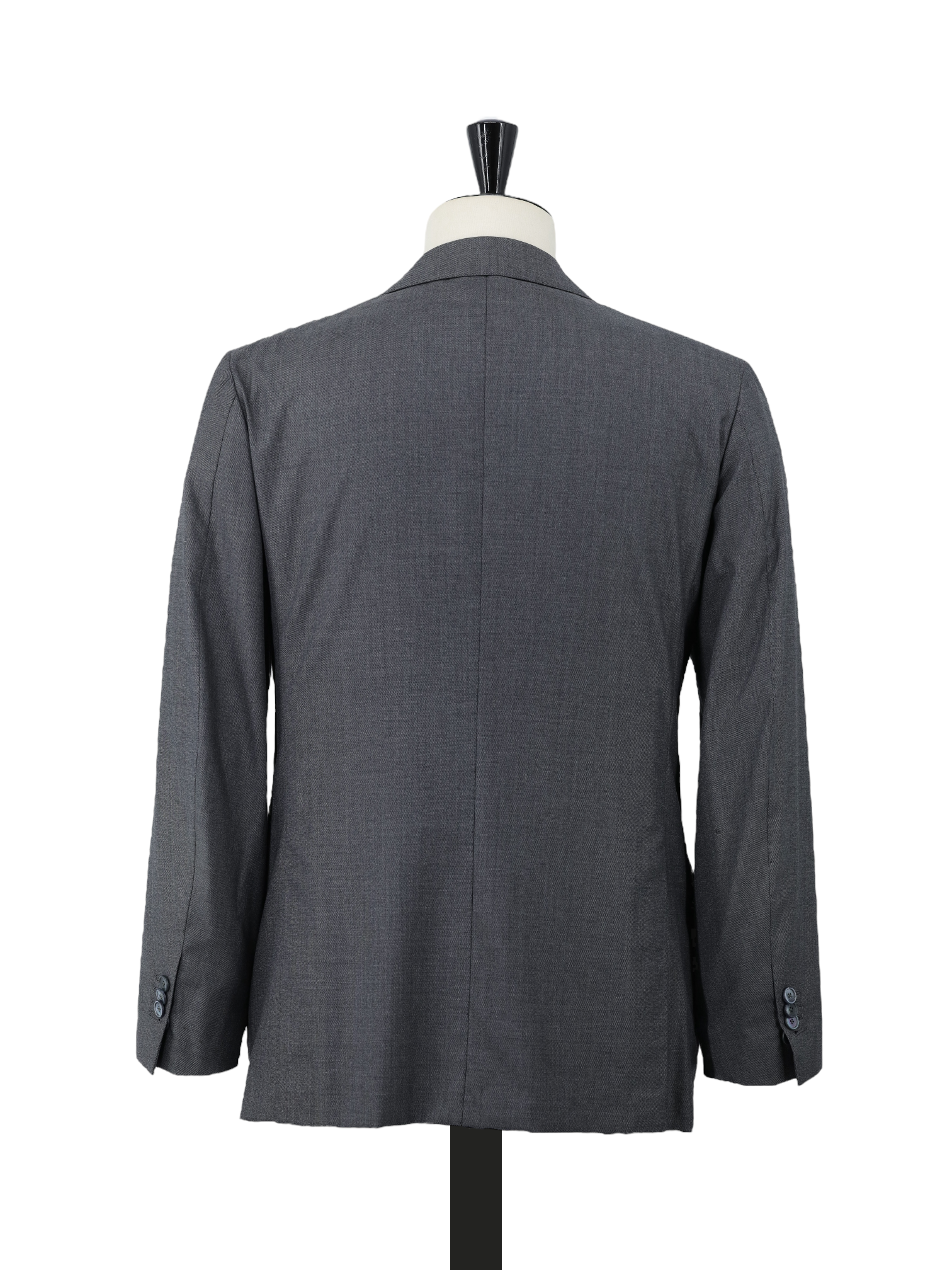 Cesare Attolini Grey Super 190's Sharkskin Pattern Jacket