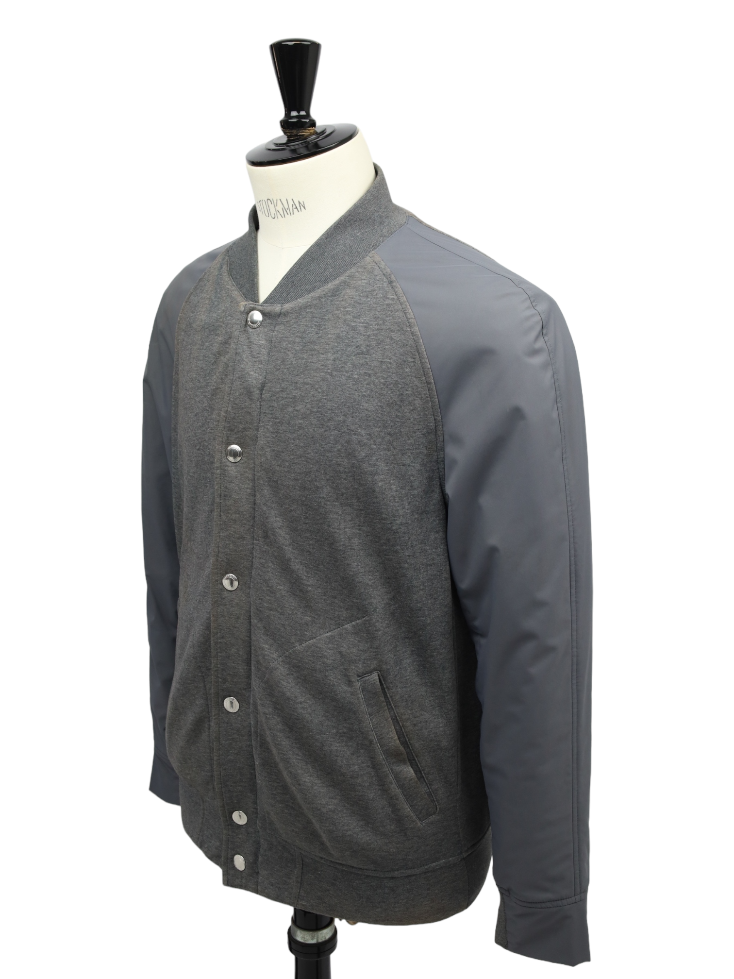 Brunello Cucinelli Grey Cotton Bomberjacket
