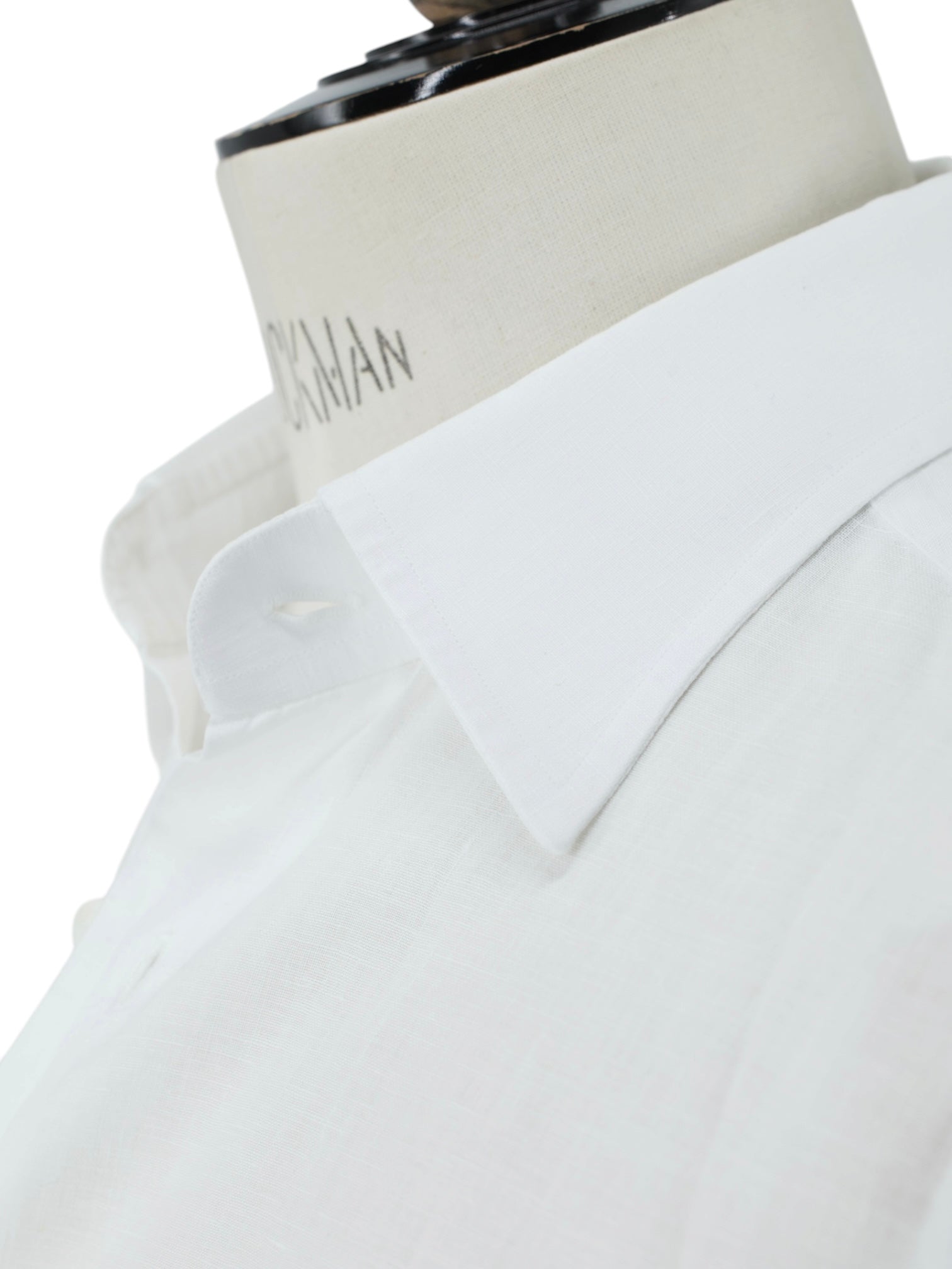 Cesare Attolini White Pure-Linen Handmade Summer Shirt