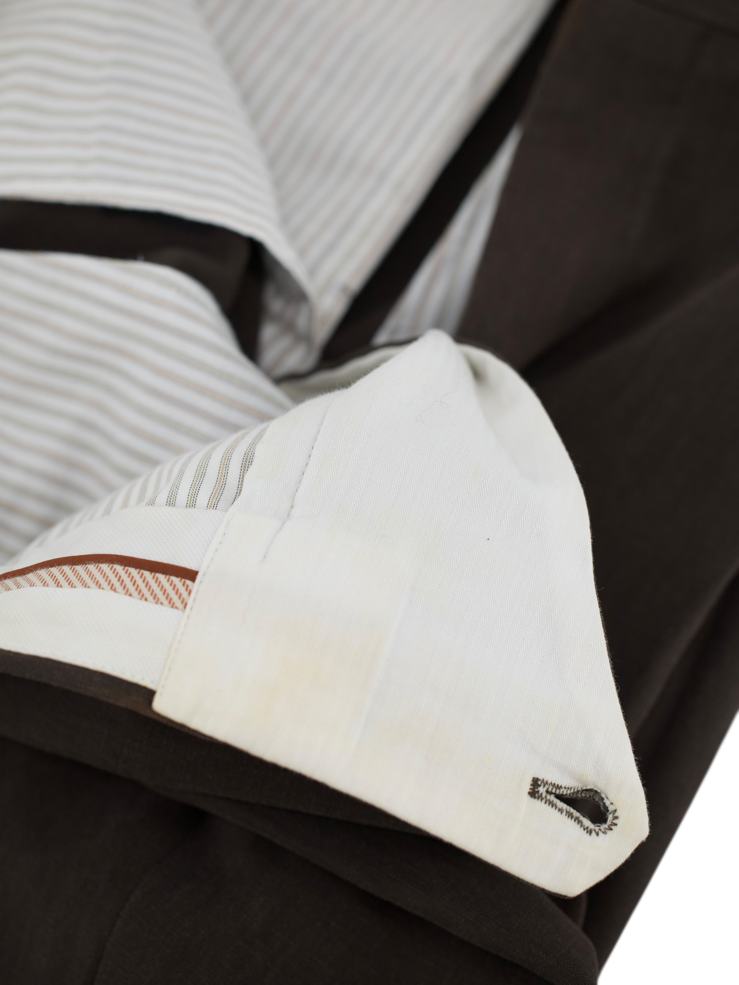 Loro Piana Chocolate Brown Pure-Linen Summer Trousers