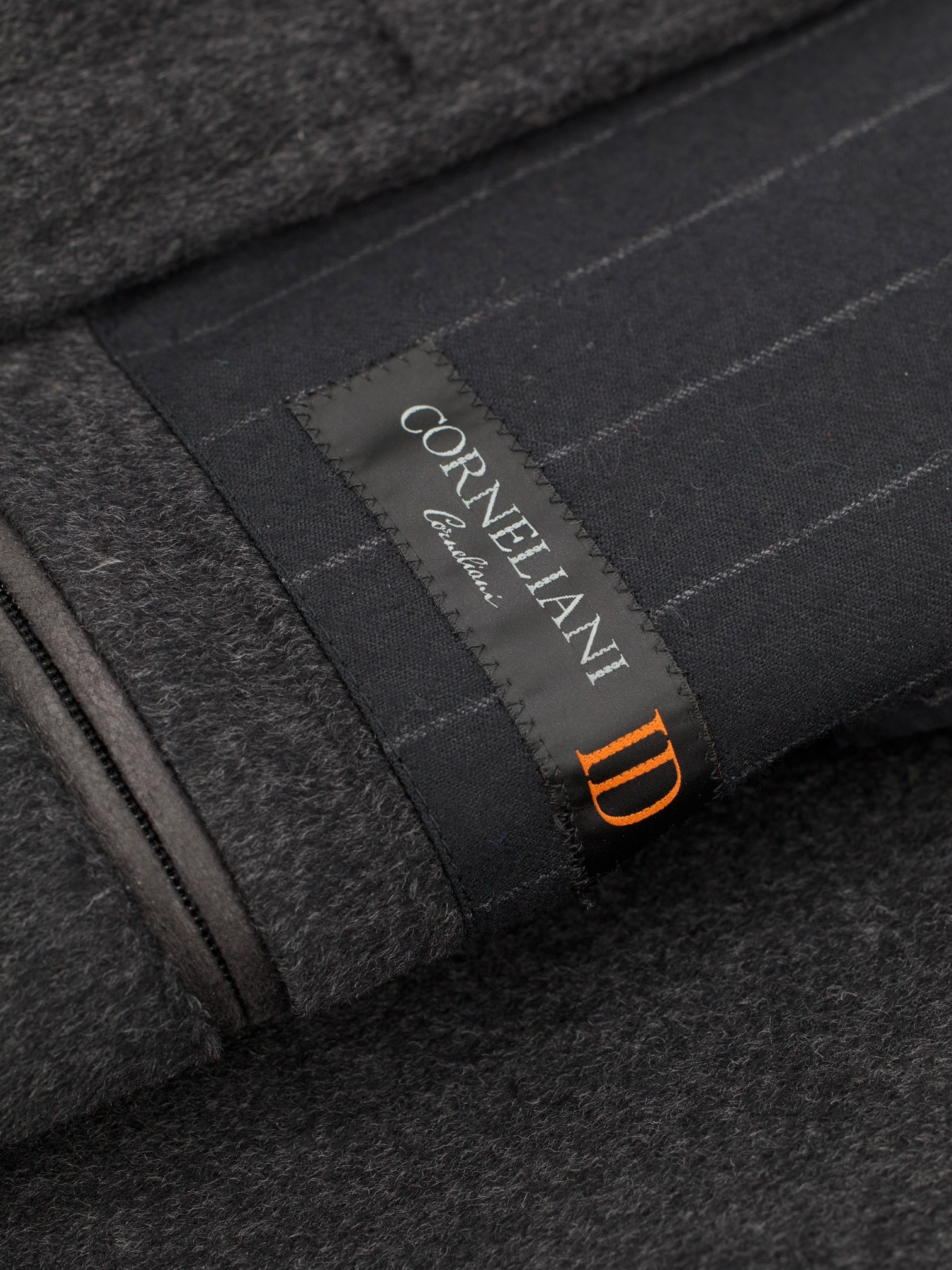 Corneliani ID Grey Extrafine Virgin-Wool Windproof Overcoat