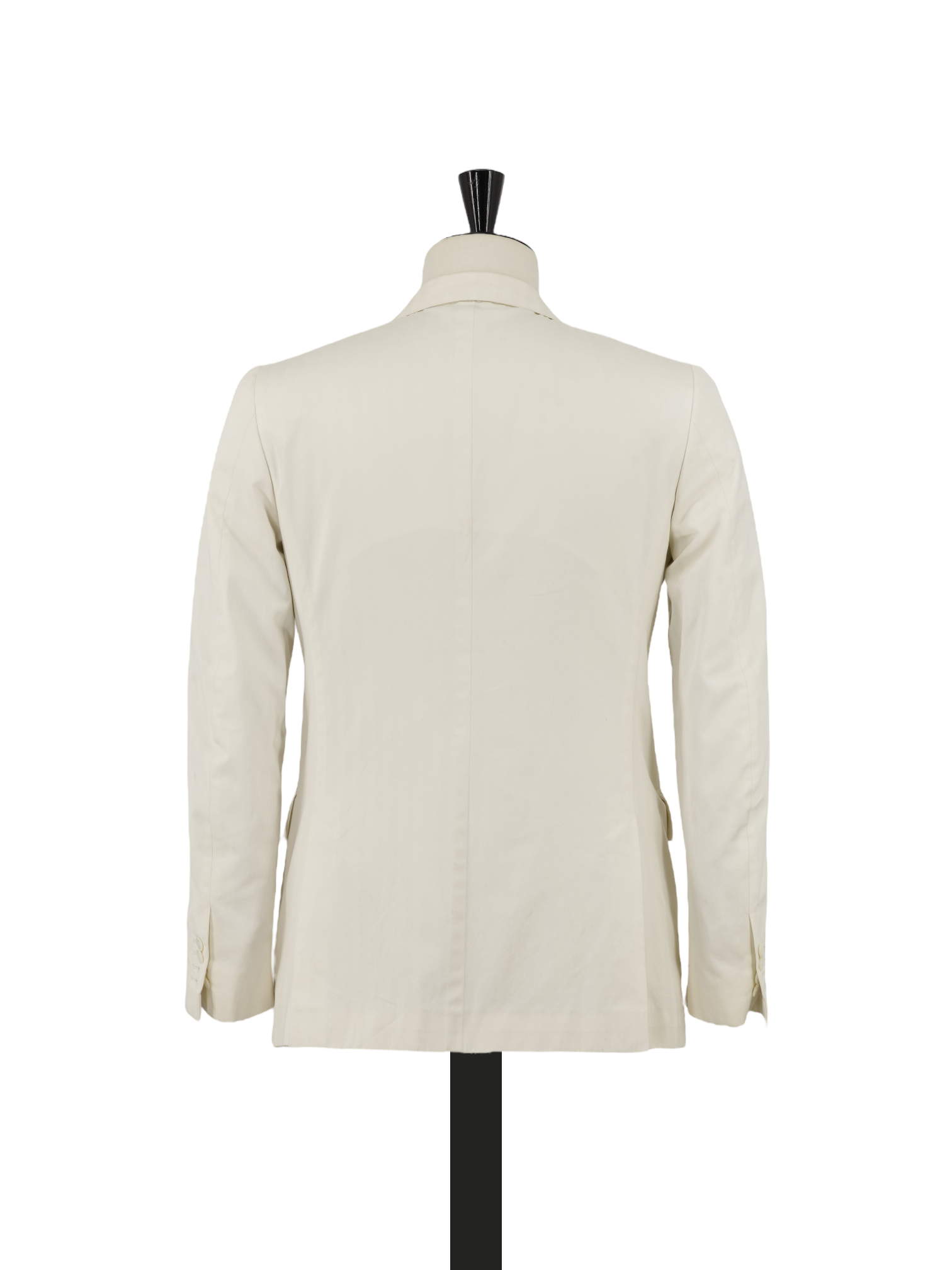 Isaia Offwhite Pure-Cotton Herringbone Summer Jacket