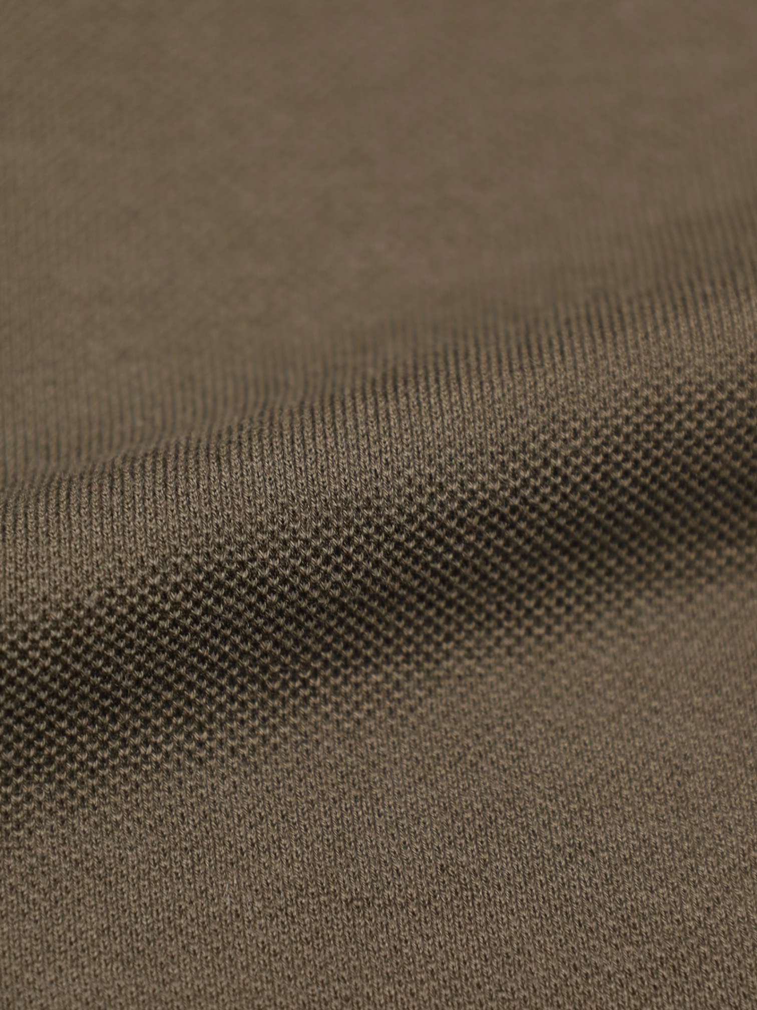 Kiton Brown Piqué Knitted Cotton Shirt