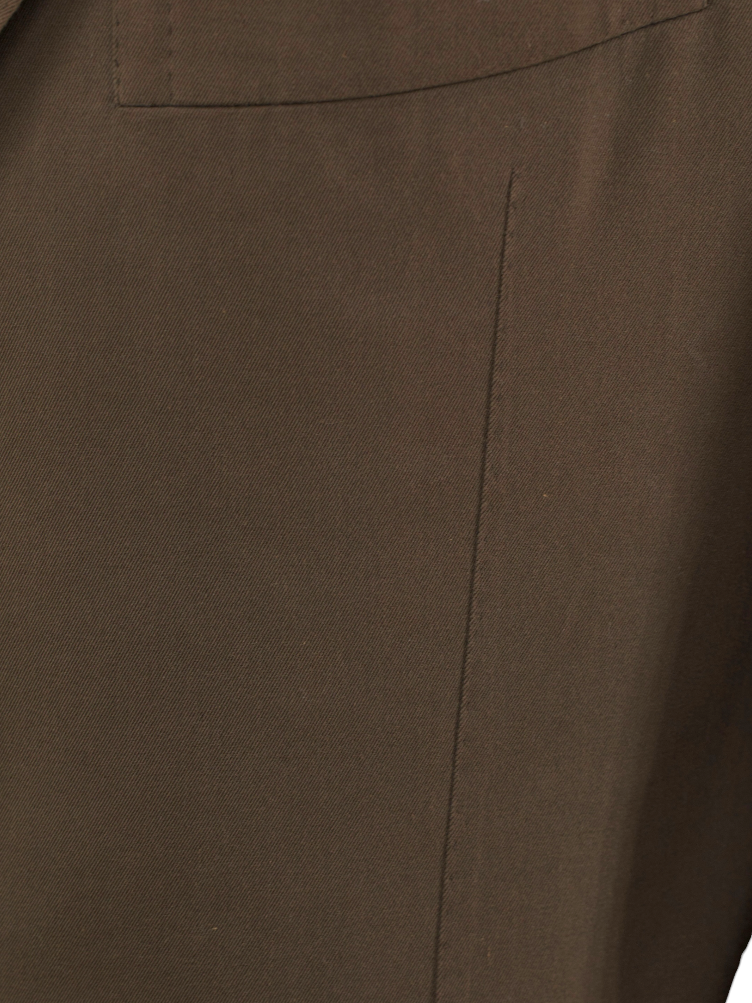 Cesare Attolini Dark Brown Cotton & Cashmere Twill Summer Suit