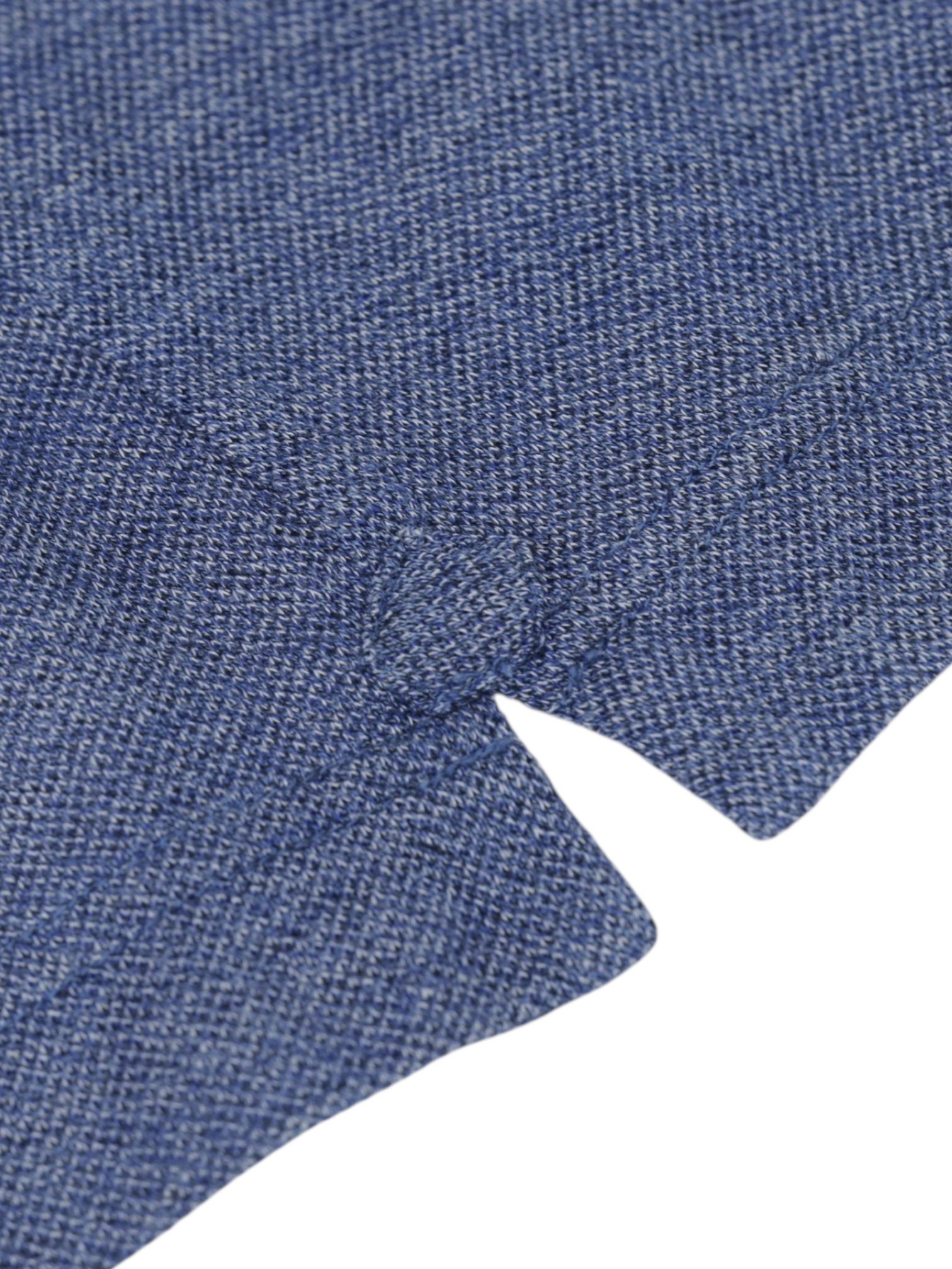 Fray Blue Cotton Piqué Knitted Button-Down Shirt