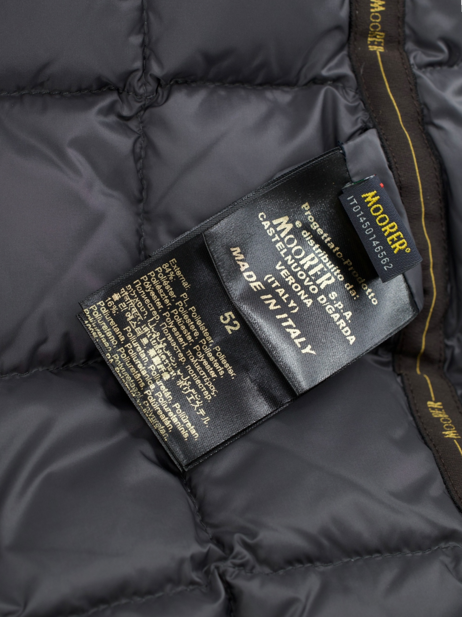 MooRER Navy Aqua-Proof Bernier Field-Jacket