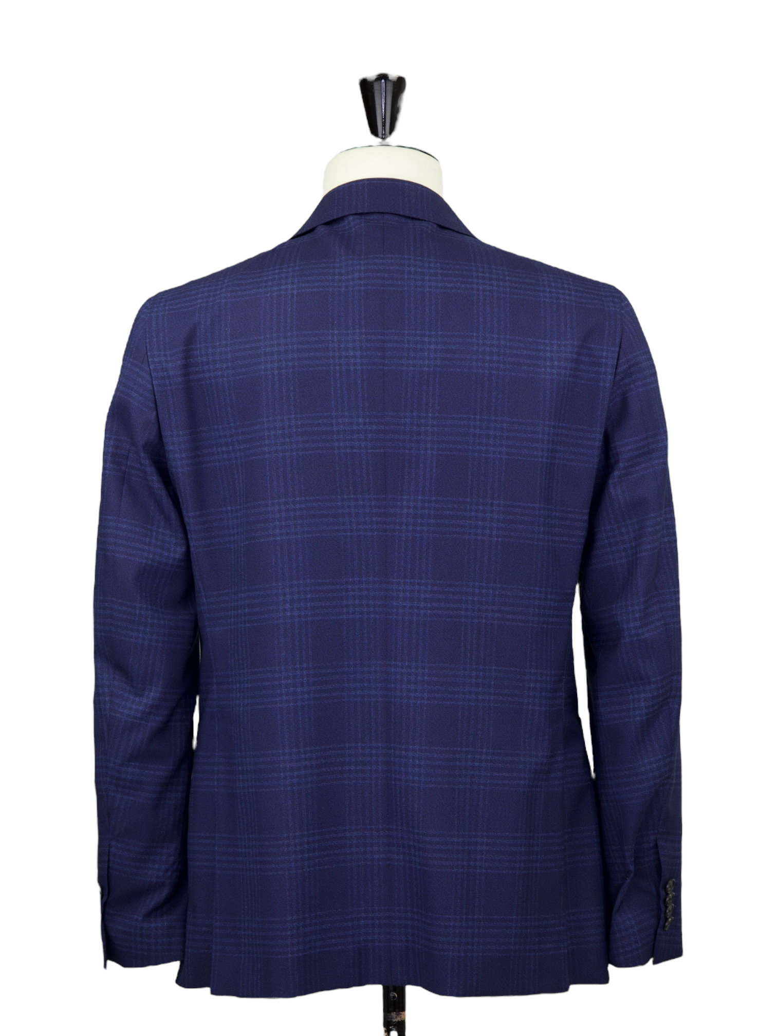 Caruso Blue Glenplaid Super 180's Tosca Jacket