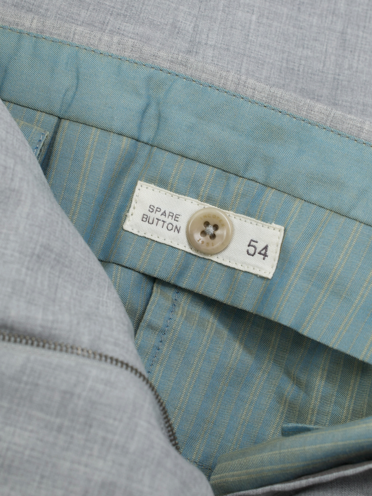 Incotex Light Grey Fine-Wool Melange Trousers