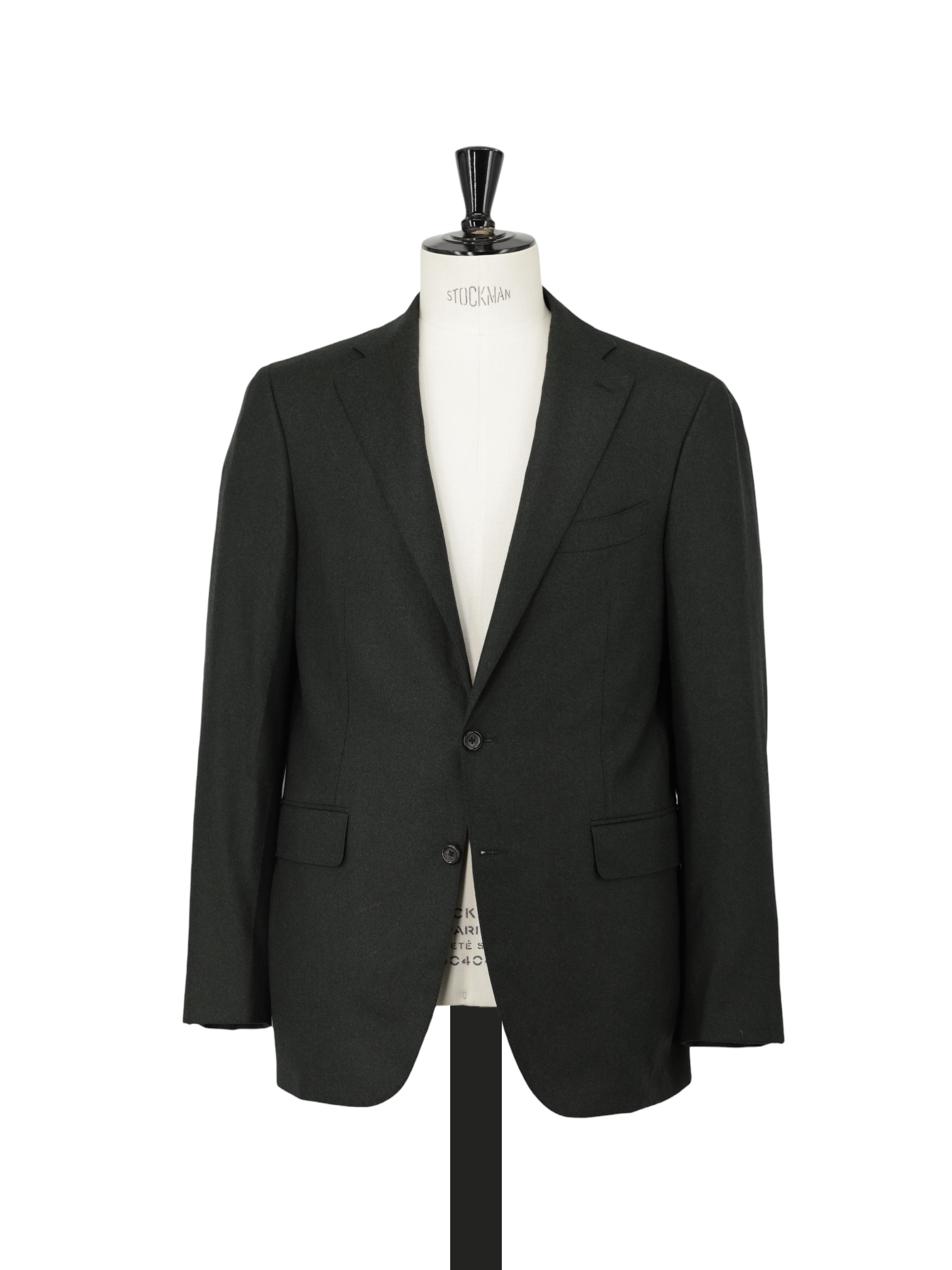 Canali Forest Green Wool-Flannel Winter Suit