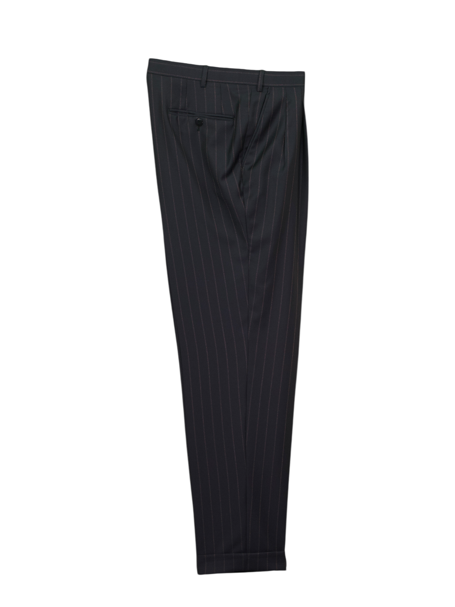 Brioni Black & Red Wool Pinstripe Traiano Suit