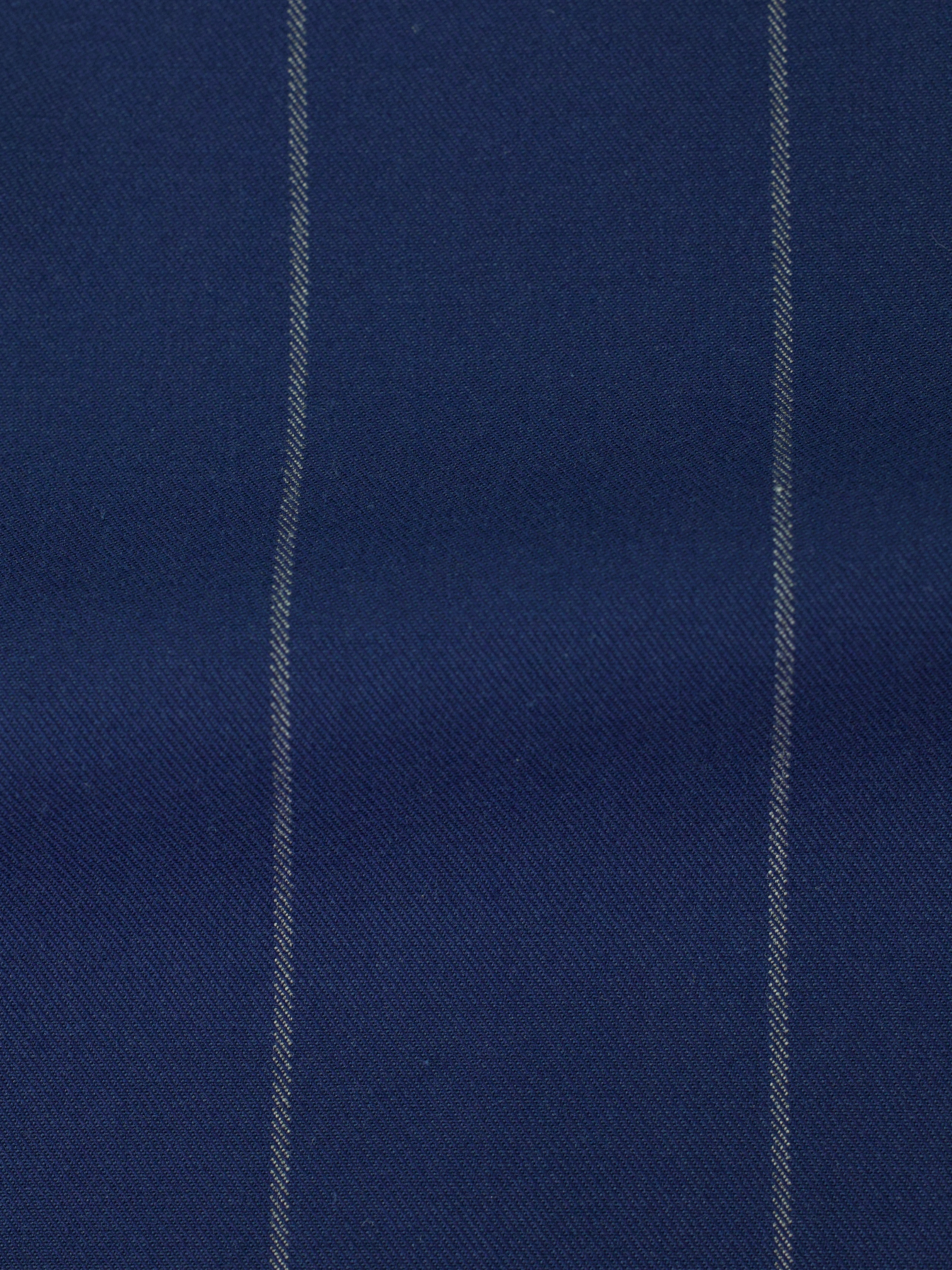 Brunello Cucinelli Azure Blue Wool & Cotton Chalkstripe Jacket