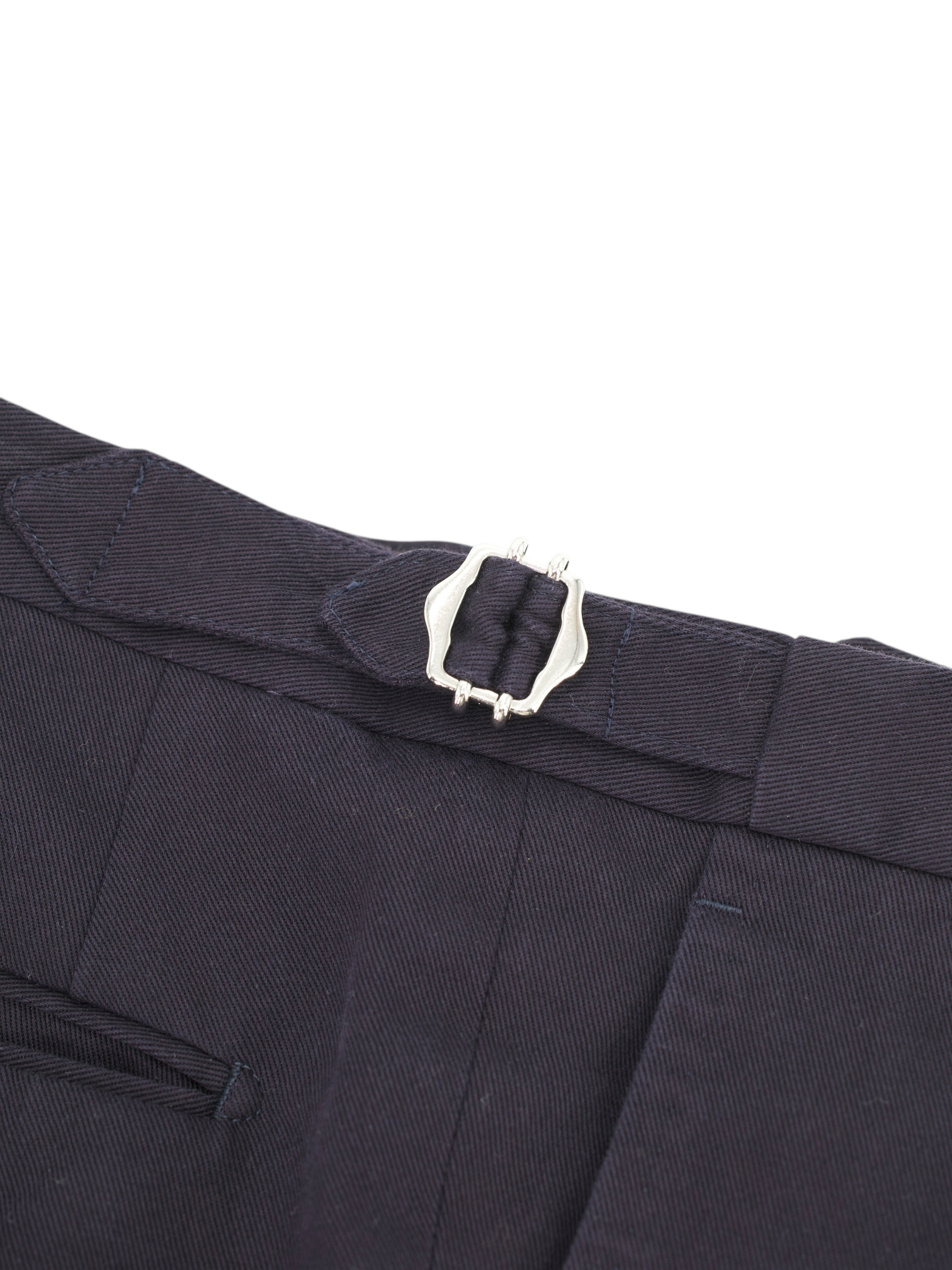 De Petrillo Deep Navy Pure-Cotton Twill Gabardine Suit