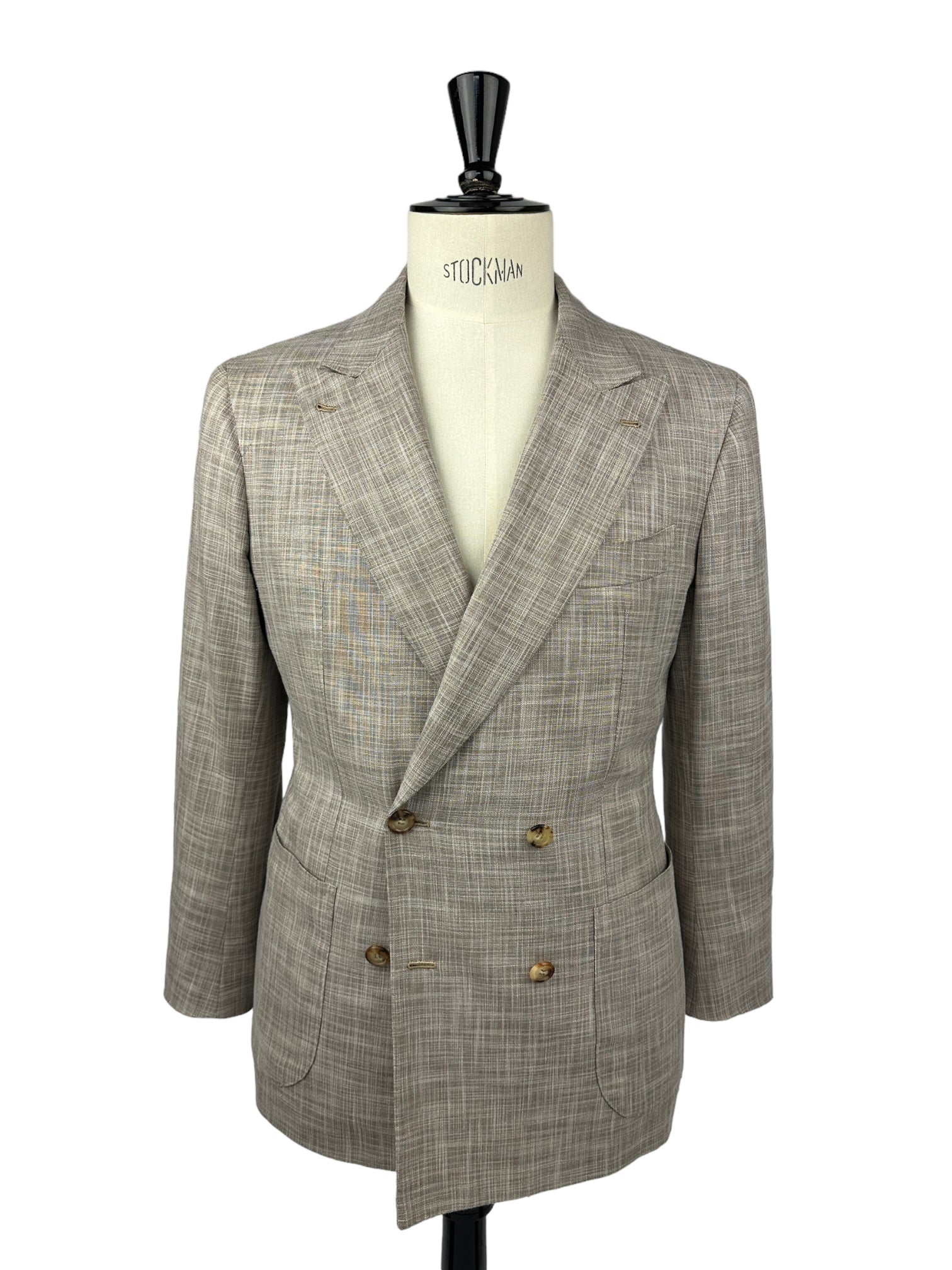 Orazio Luciano Light Brown Double Breasted Jacket