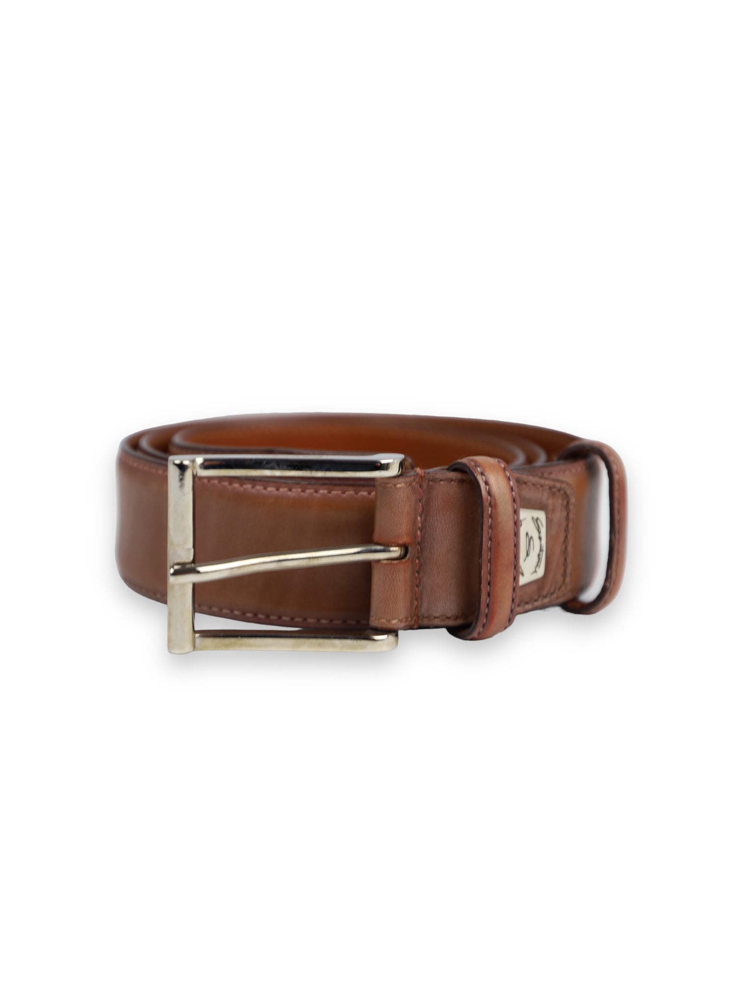 Santoni Brown Double Monk + Belt