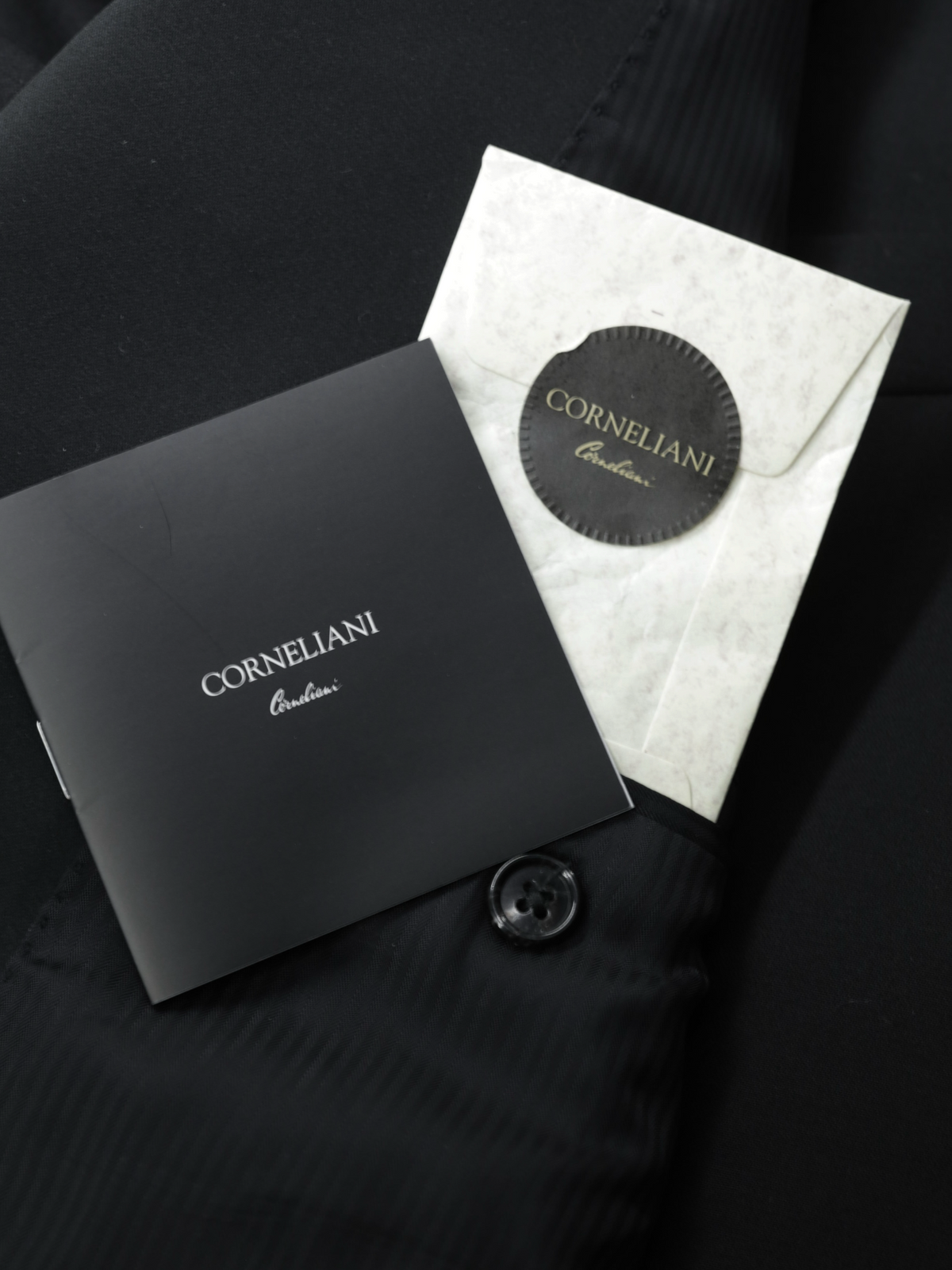 Corneliani Black Super 150's "Linea Ceremonia" Blacktie Tuxedo