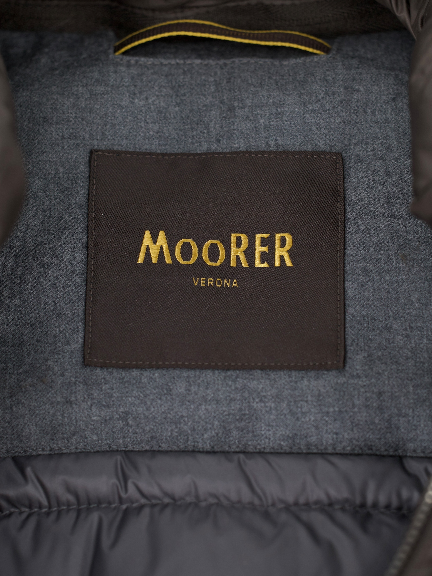 MooRER Grey Wool & Cashmere Down-Padded Montieri Jacket