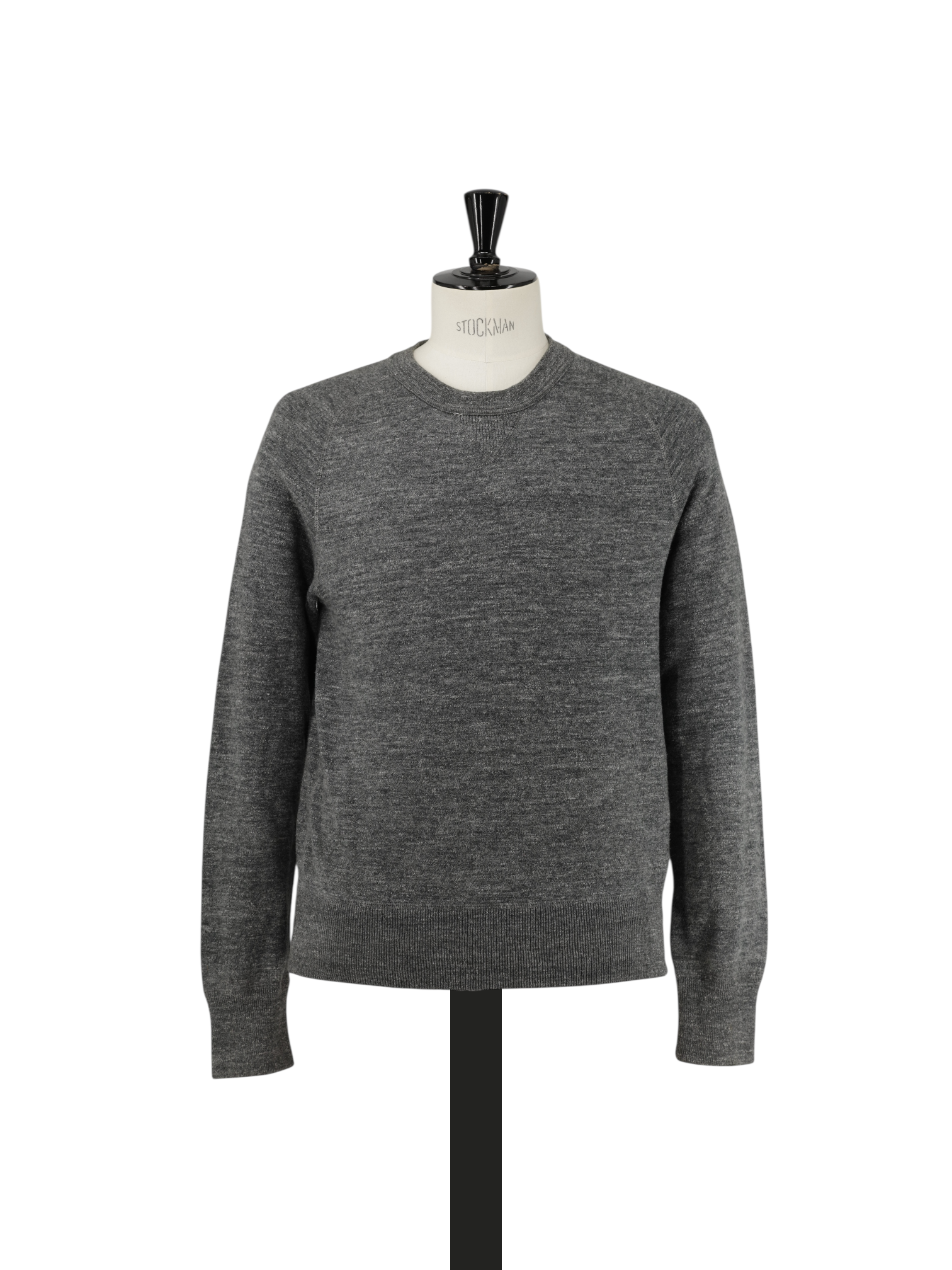 Tom Ford Grey Cotton Melange Round Neck Knitwear