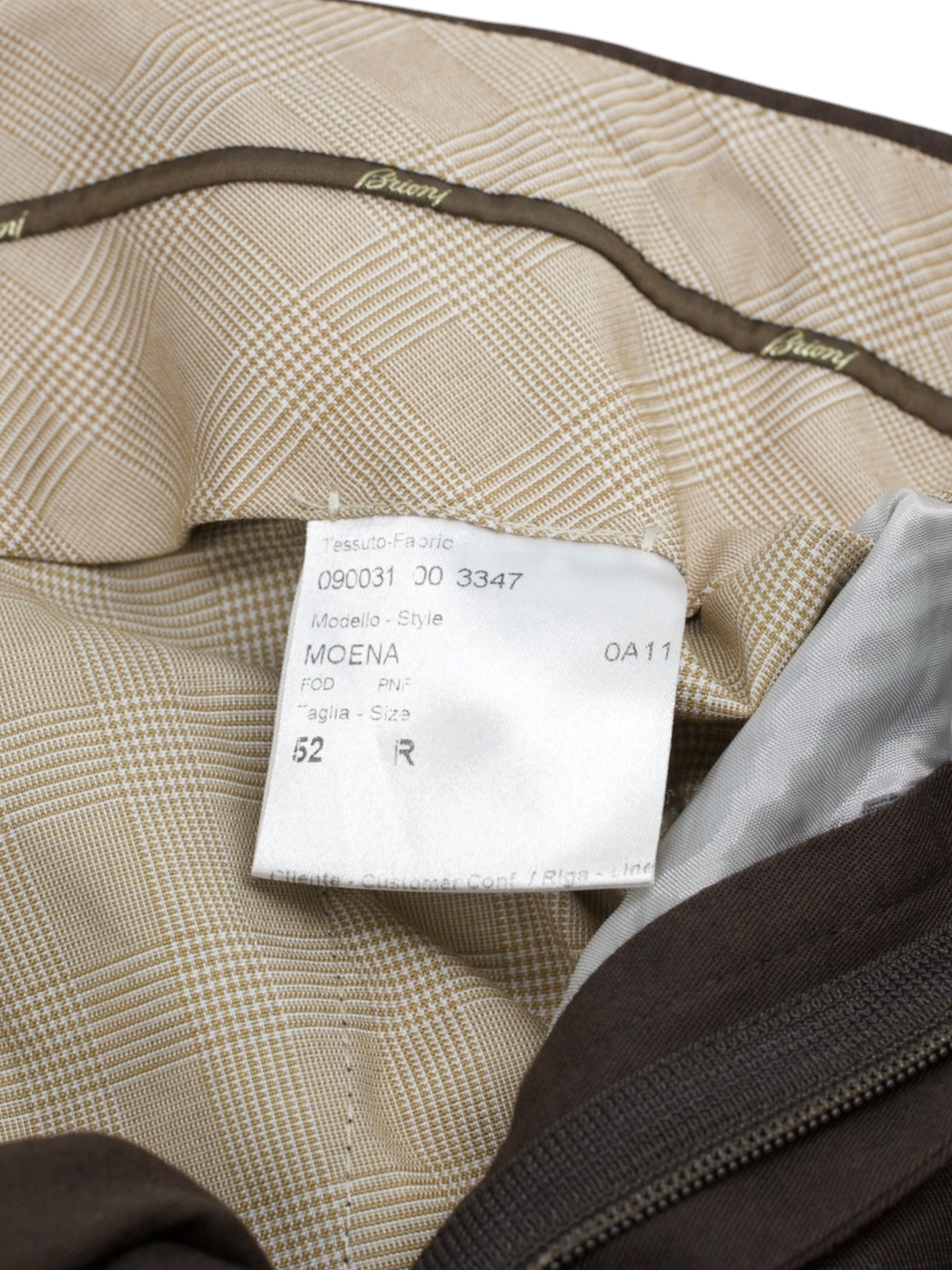 Brioni Chocolate Brown Cotton & Lyocell Twill Moena Trousers