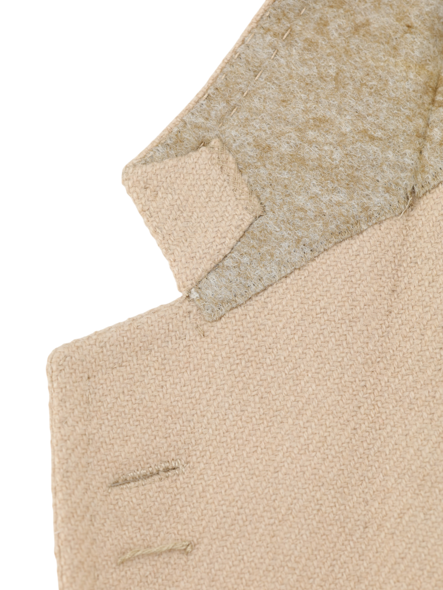 Cesare Attolini Beige Pure Camel Twill Winter Jacket