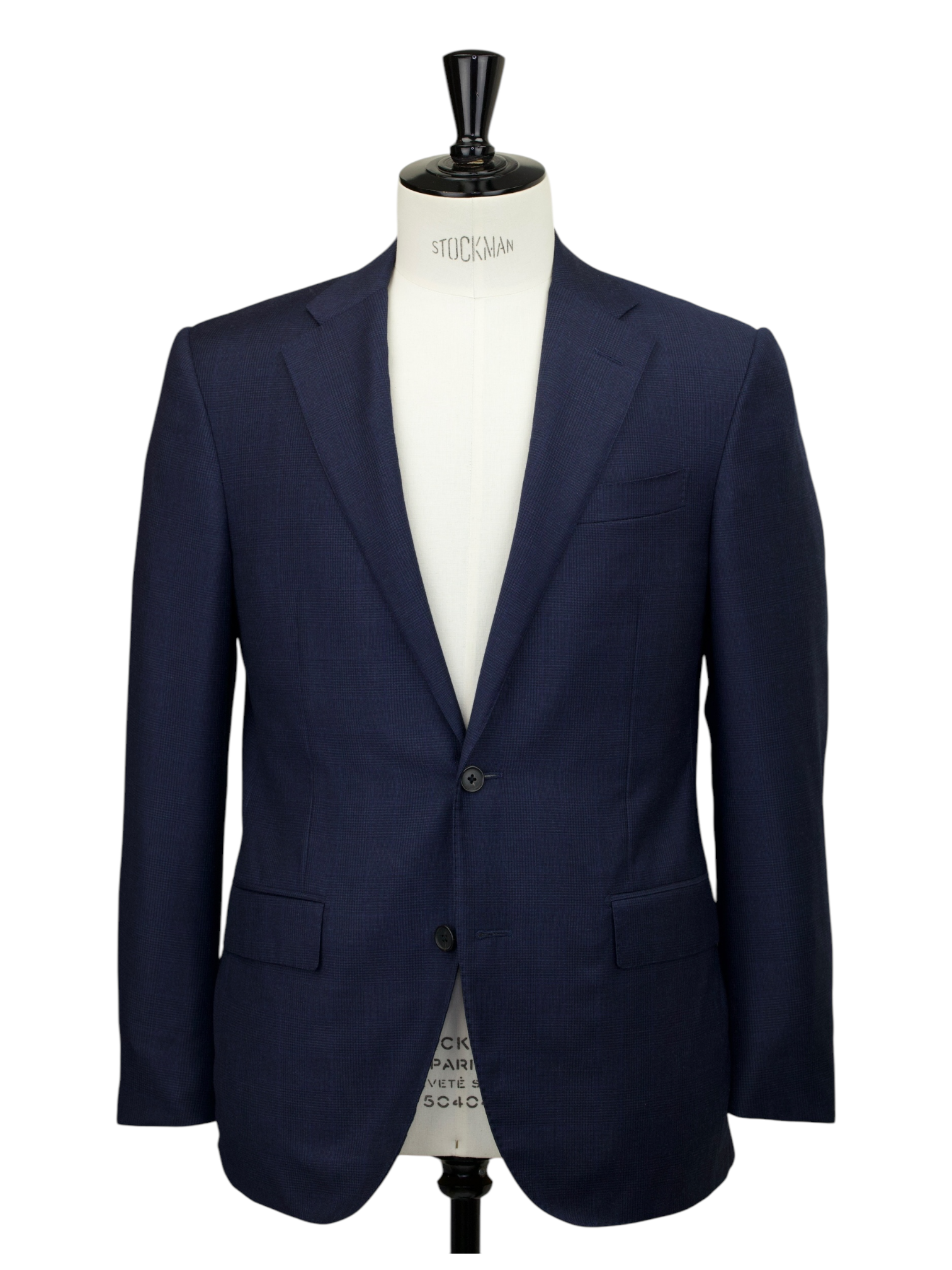 Corneliani Navy Wool & Cashmere Prince of Wales Suit