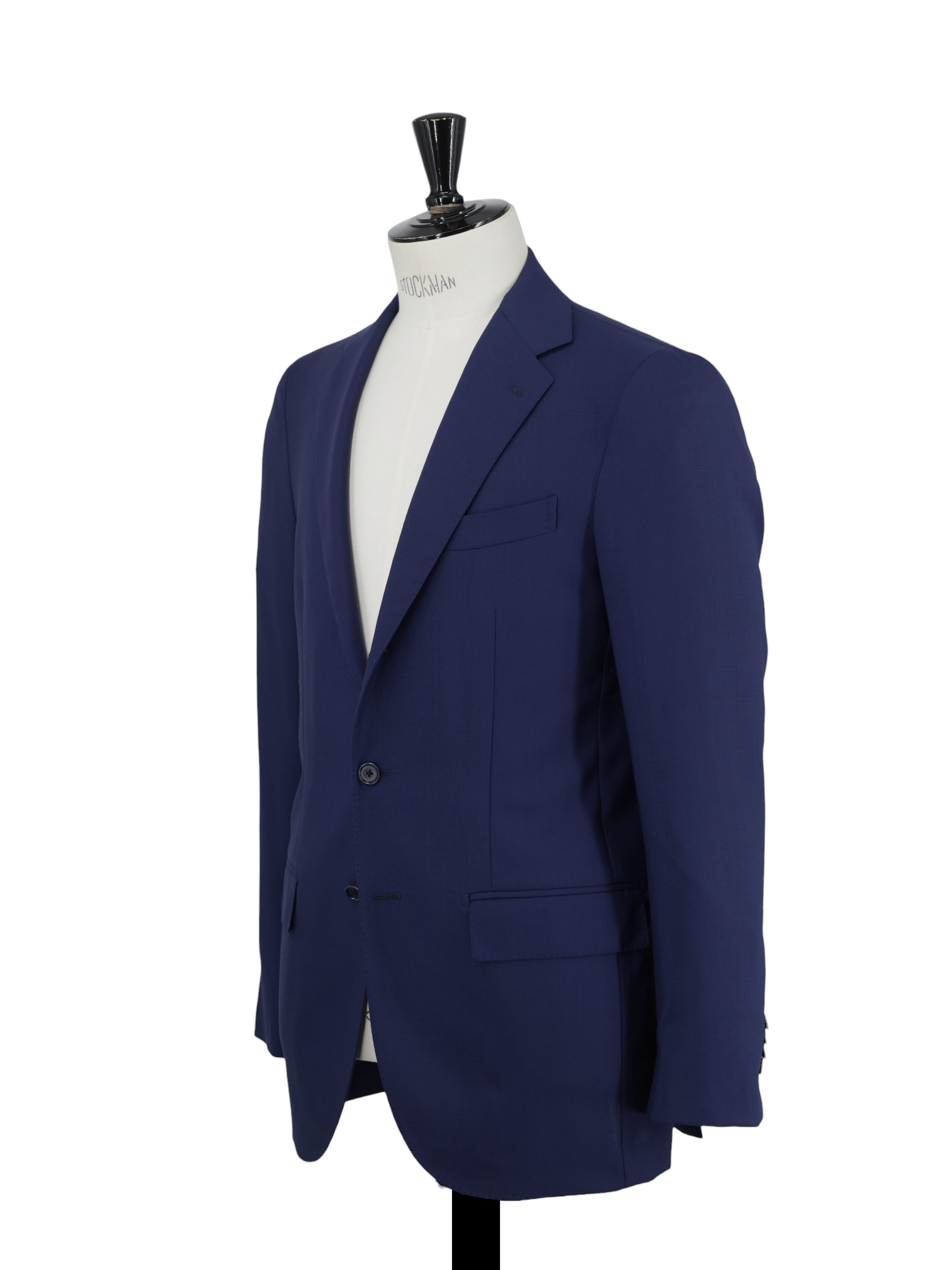 E. Formicola Kings Blue Lightweight-Wool Basket-Weave Suit