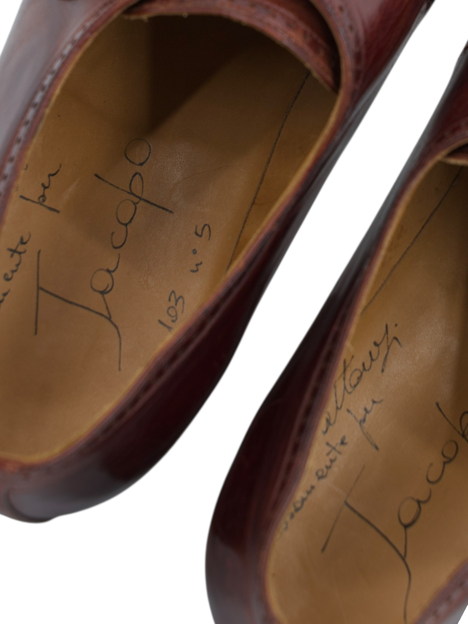 Silvano Lattanzi Brown Leather Handmade Single-Monk Strap