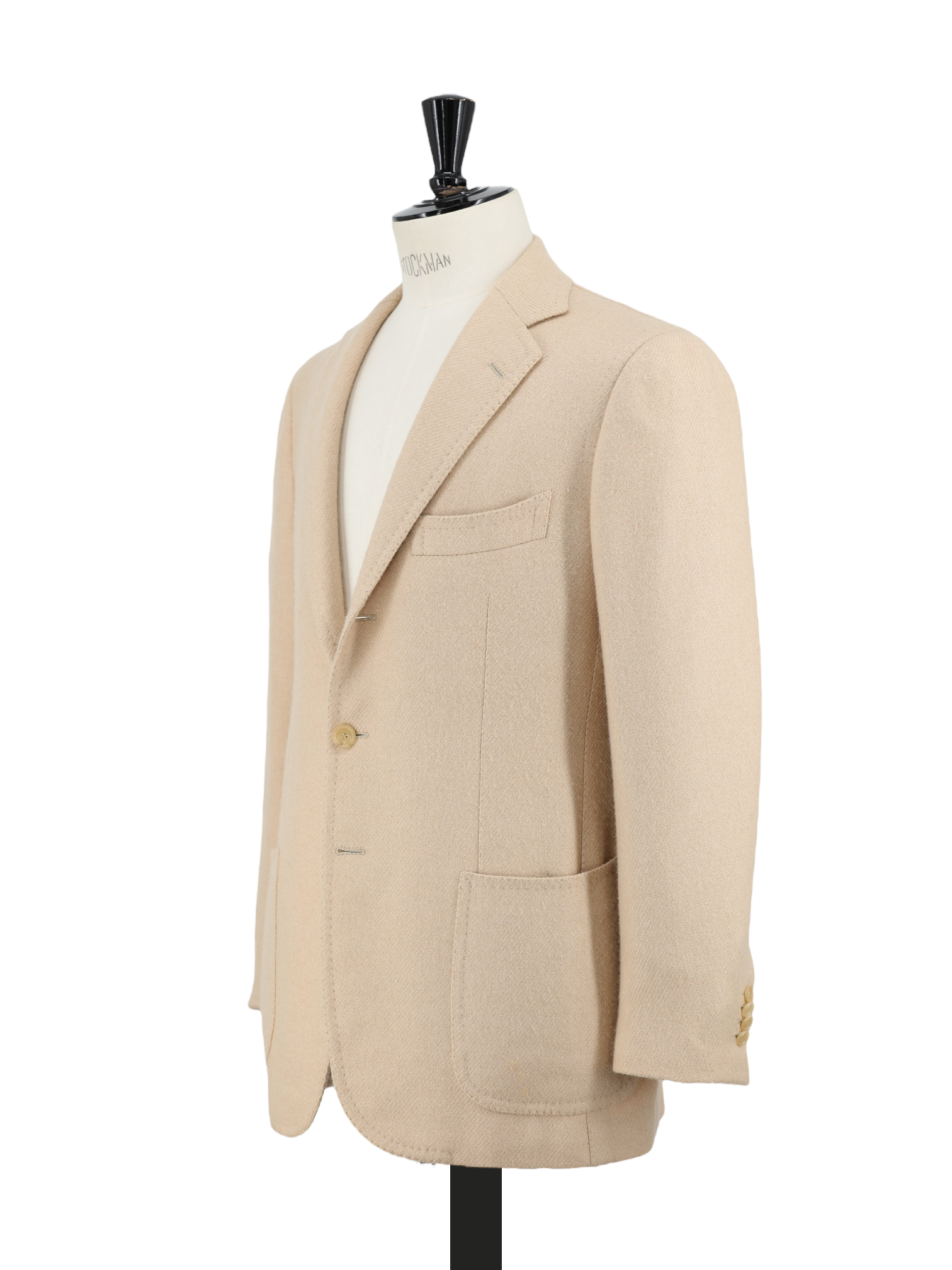 Cesare Attolini Beige Pure Camel Twill Winter Jacket