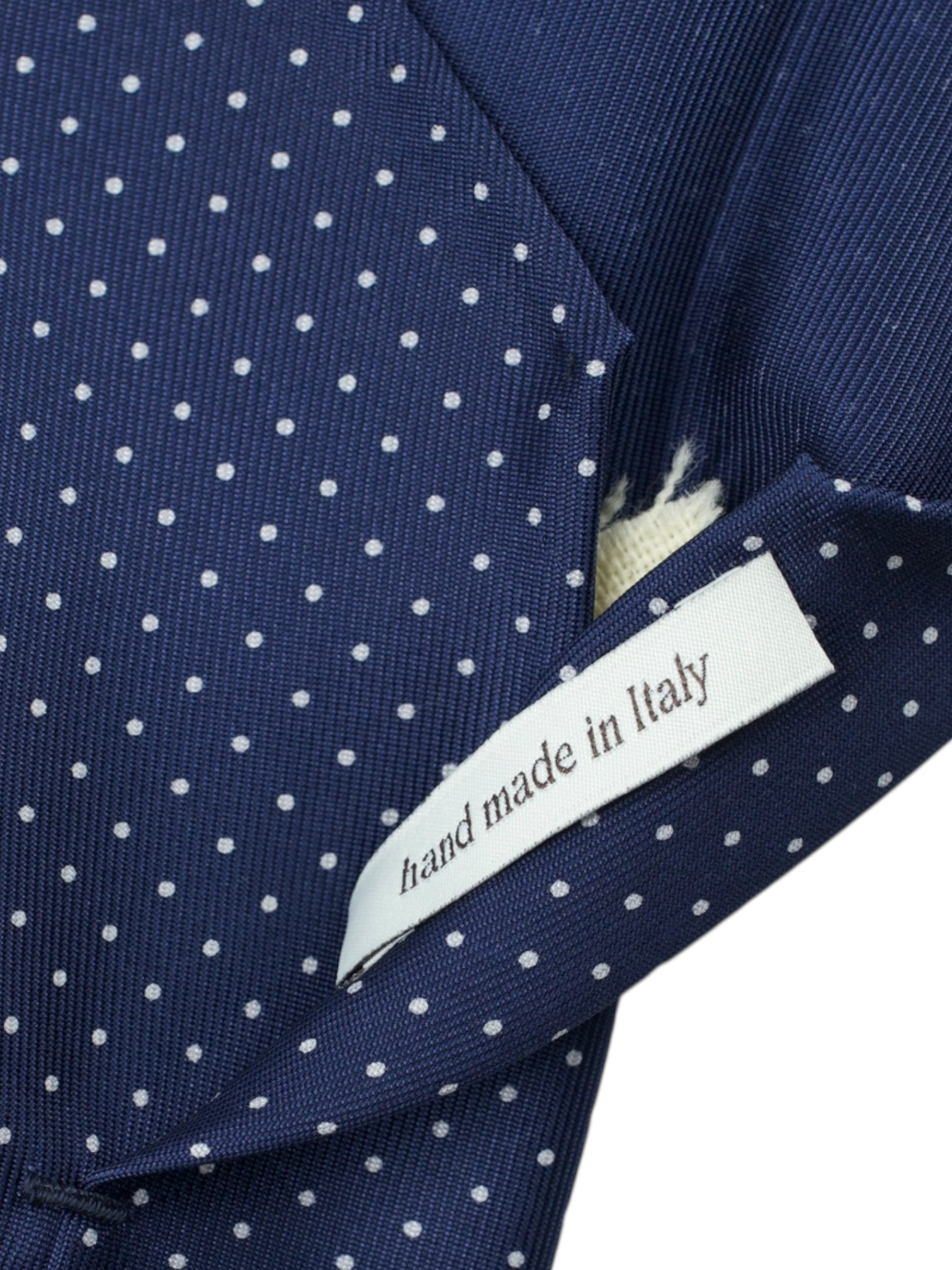 Viola Milano Dark Blue Silk Polkadot Tie