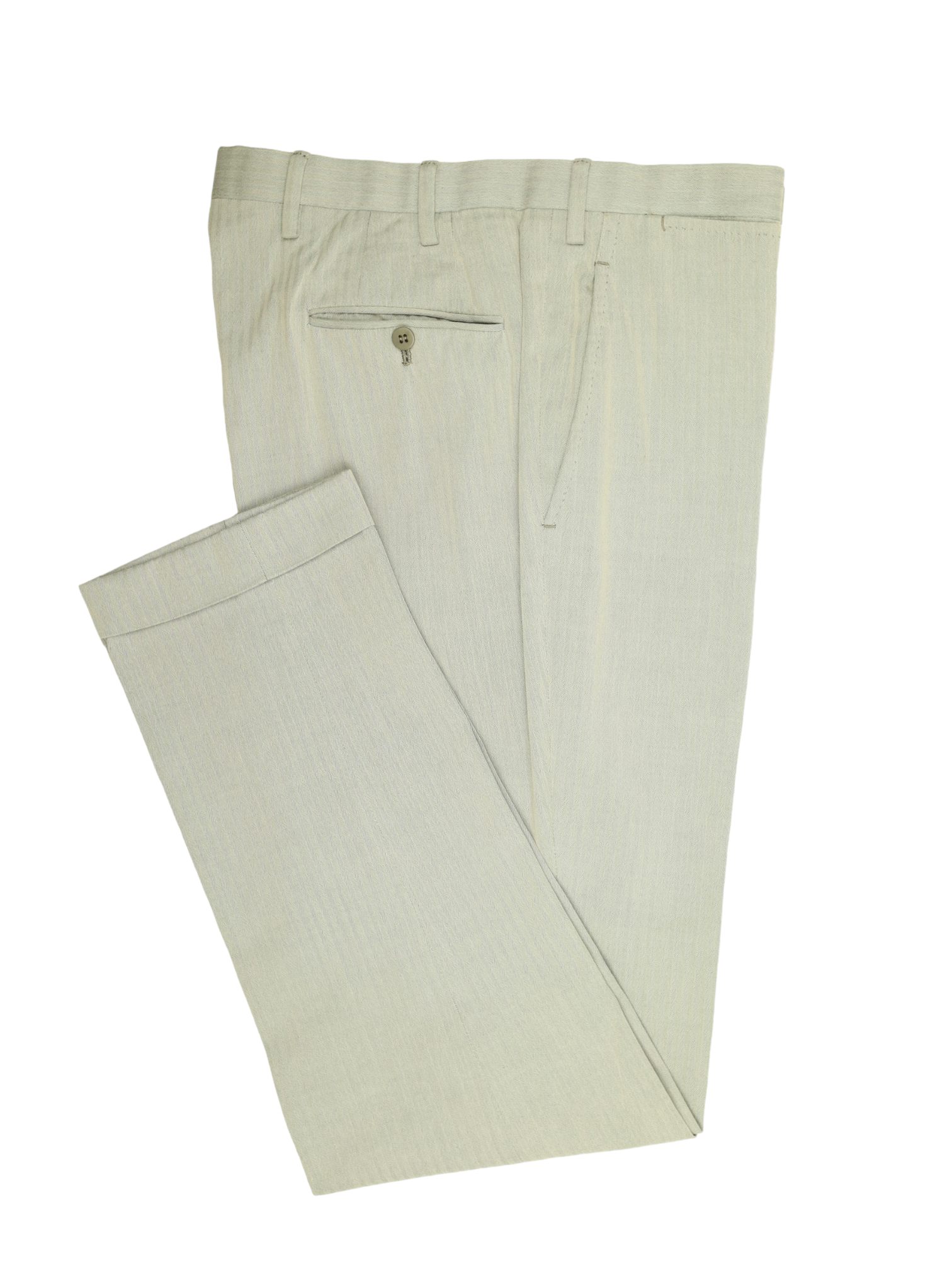 Kiton Sage Green Cotton Blend Solaro Suit