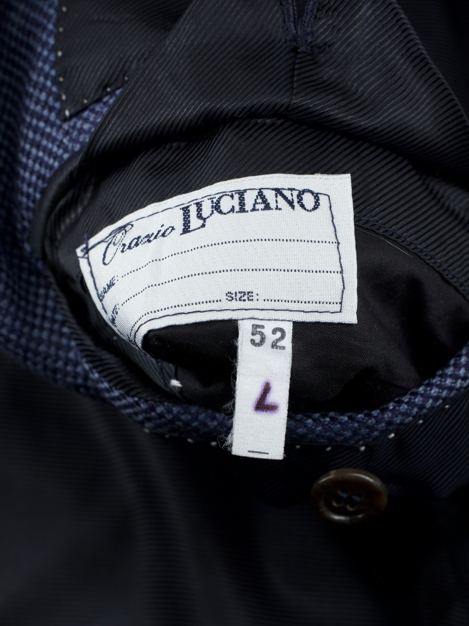 Orazio Luciano Steel Blue Wool Panama-Weave Jacket
