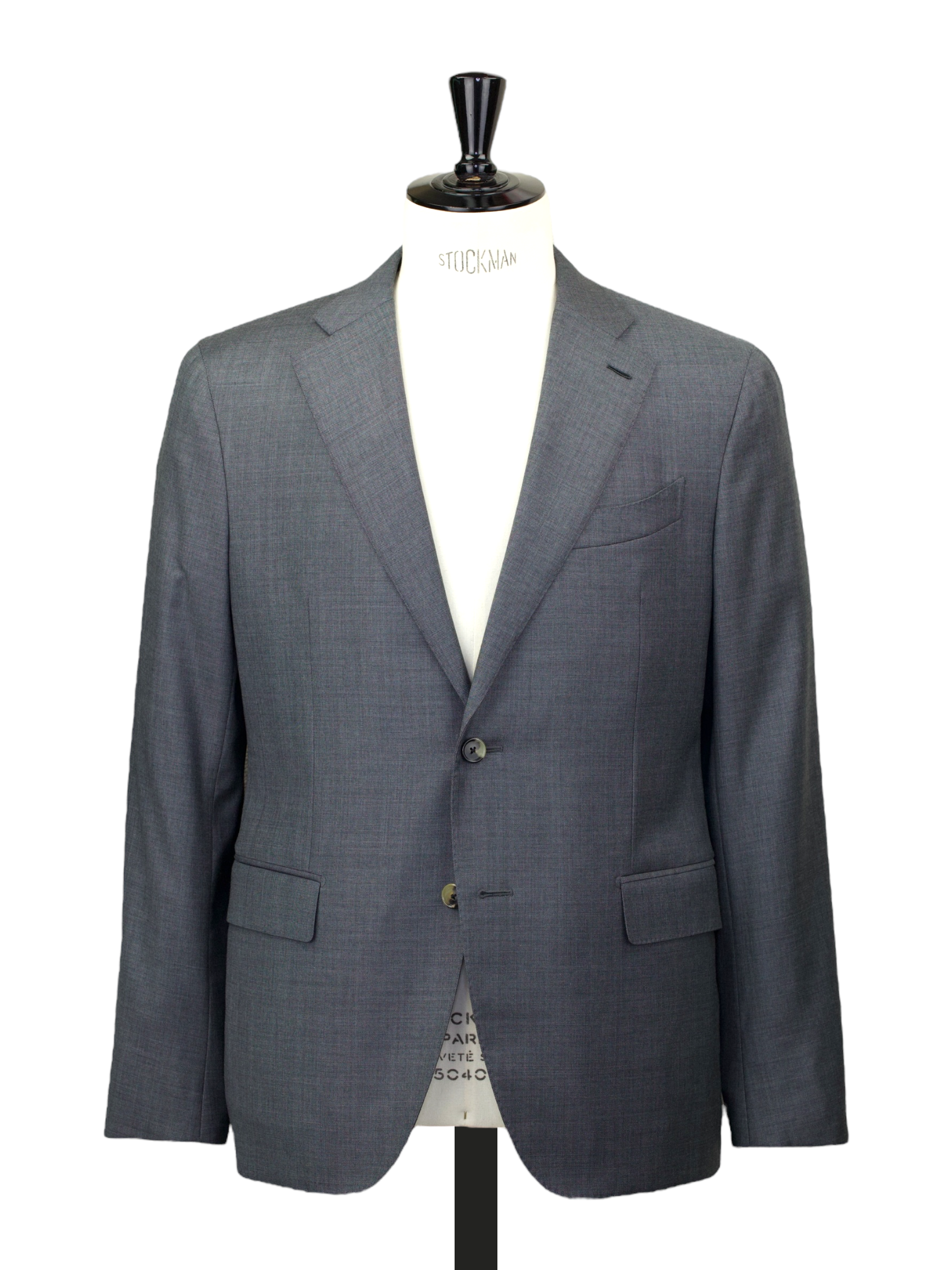 Caruso Mouse-Grey Super 150's "Australis" Sharkskin Boheme Suit + Extra Trousers