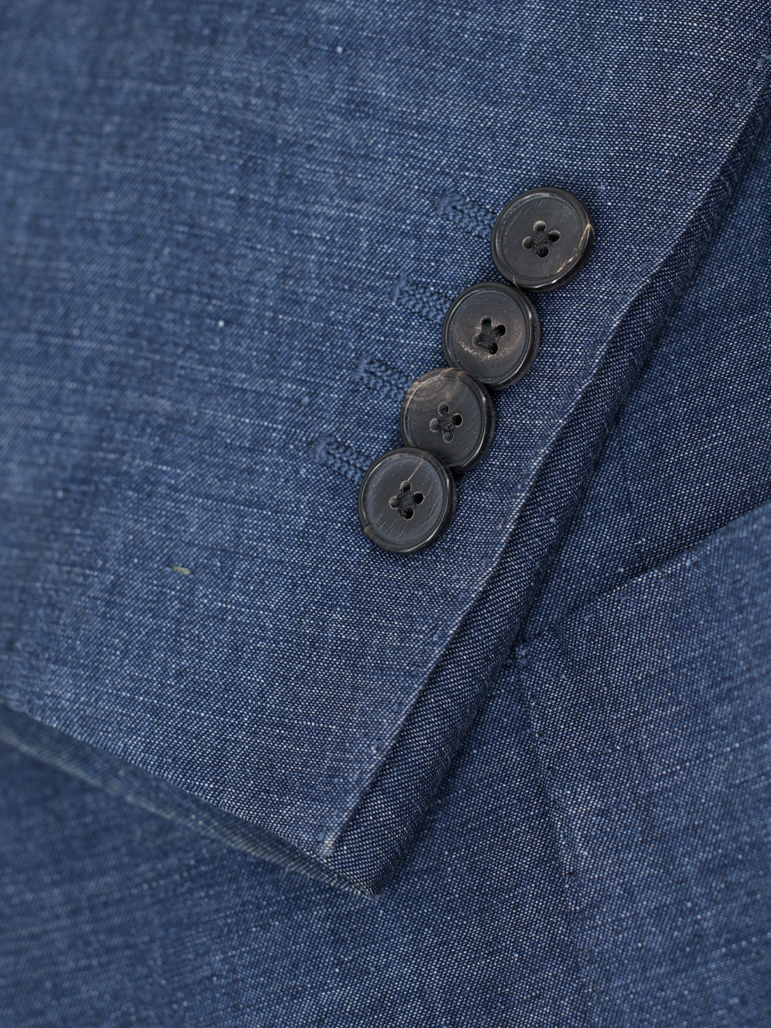Lardini Mediterranean Blue Linen & Tencel Summer Melange Jacket