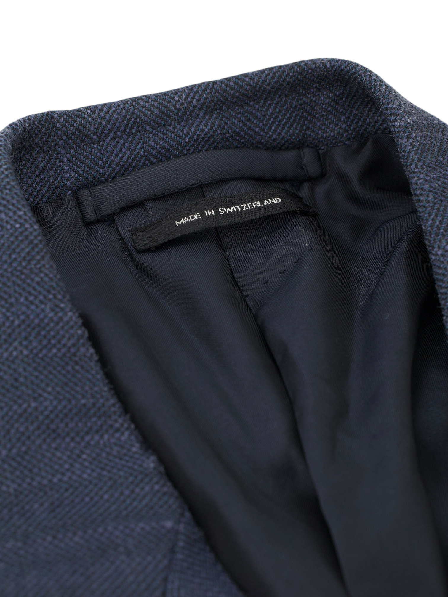 Tom Ford Blue Silk & Mohair Herringbone Spencer Jacket